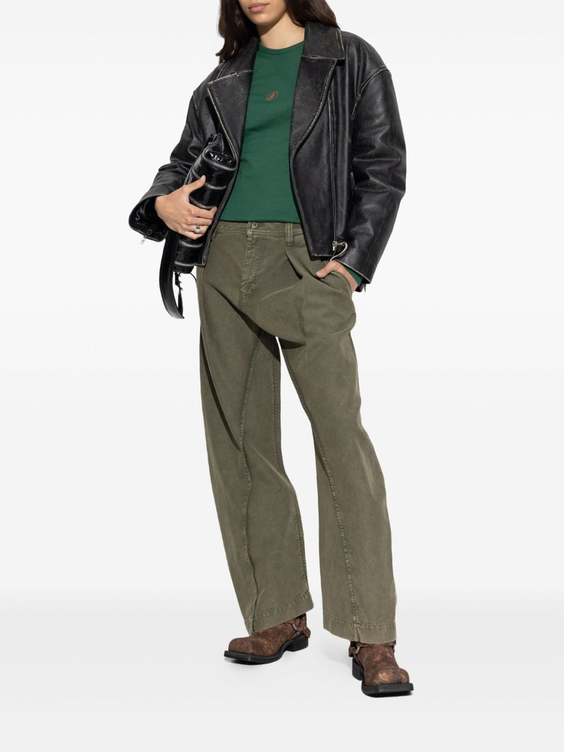 JW Anderson logo-embroidered ribbed top outlook