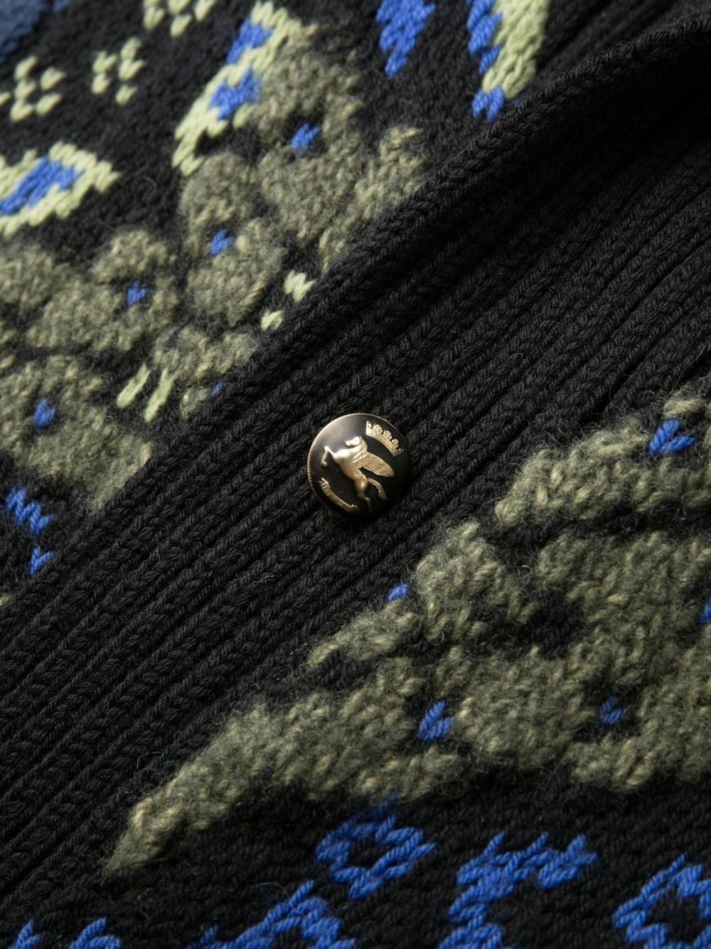 pattern-embroidered cardigan - 5