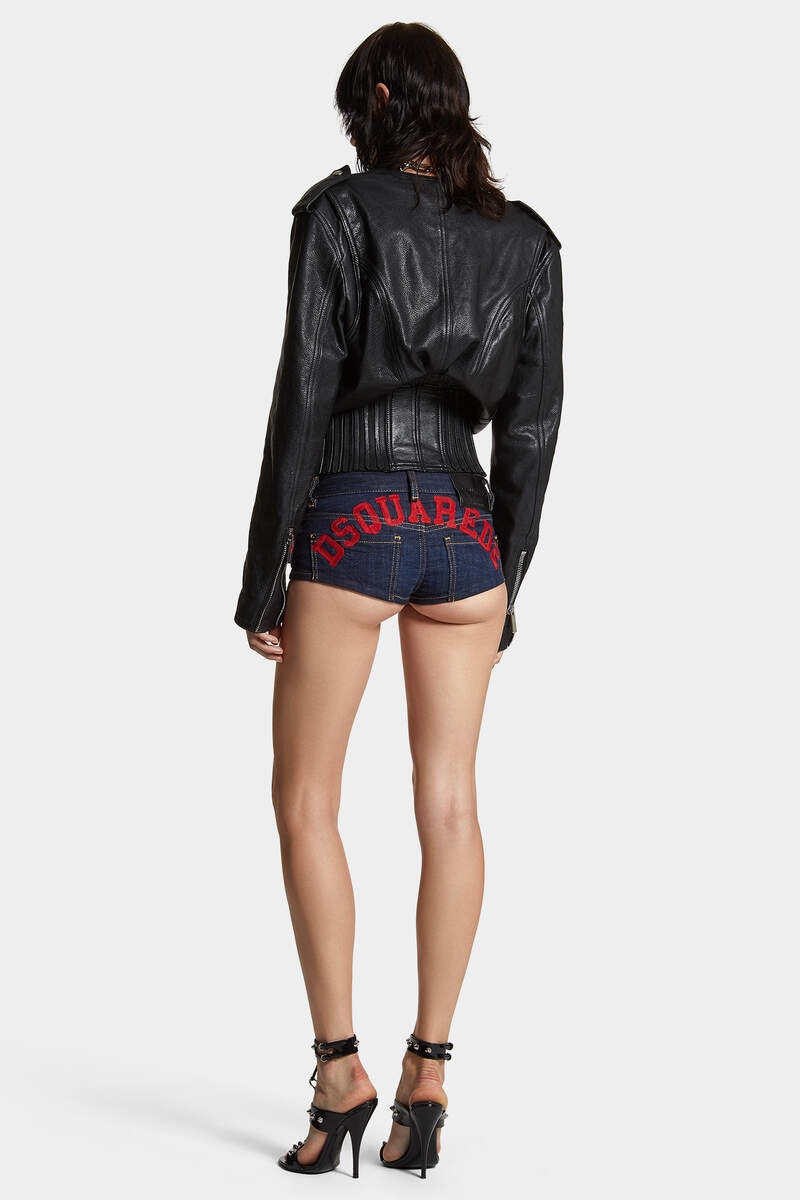 DARK 64 WASH JEAN HOTPANTS - 4