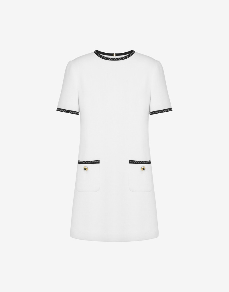 GOLD HEART BUTTONS SHORT-SLEEVED DRESS 1