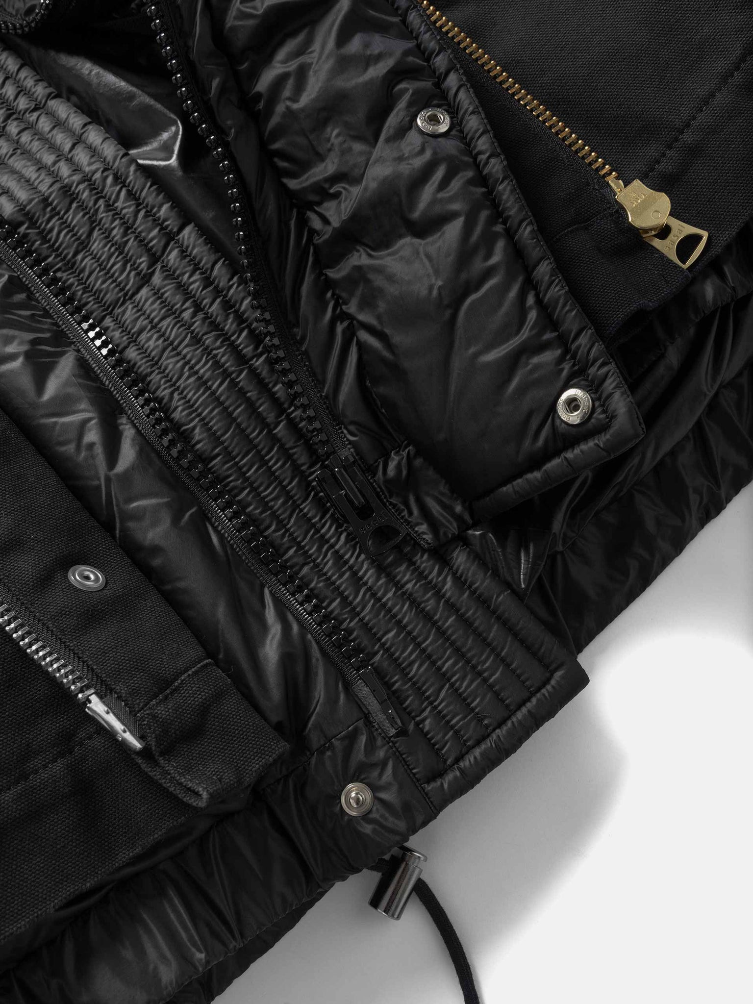 x Carhartt WIP Washed Duck Puffer Jacket Black - 2