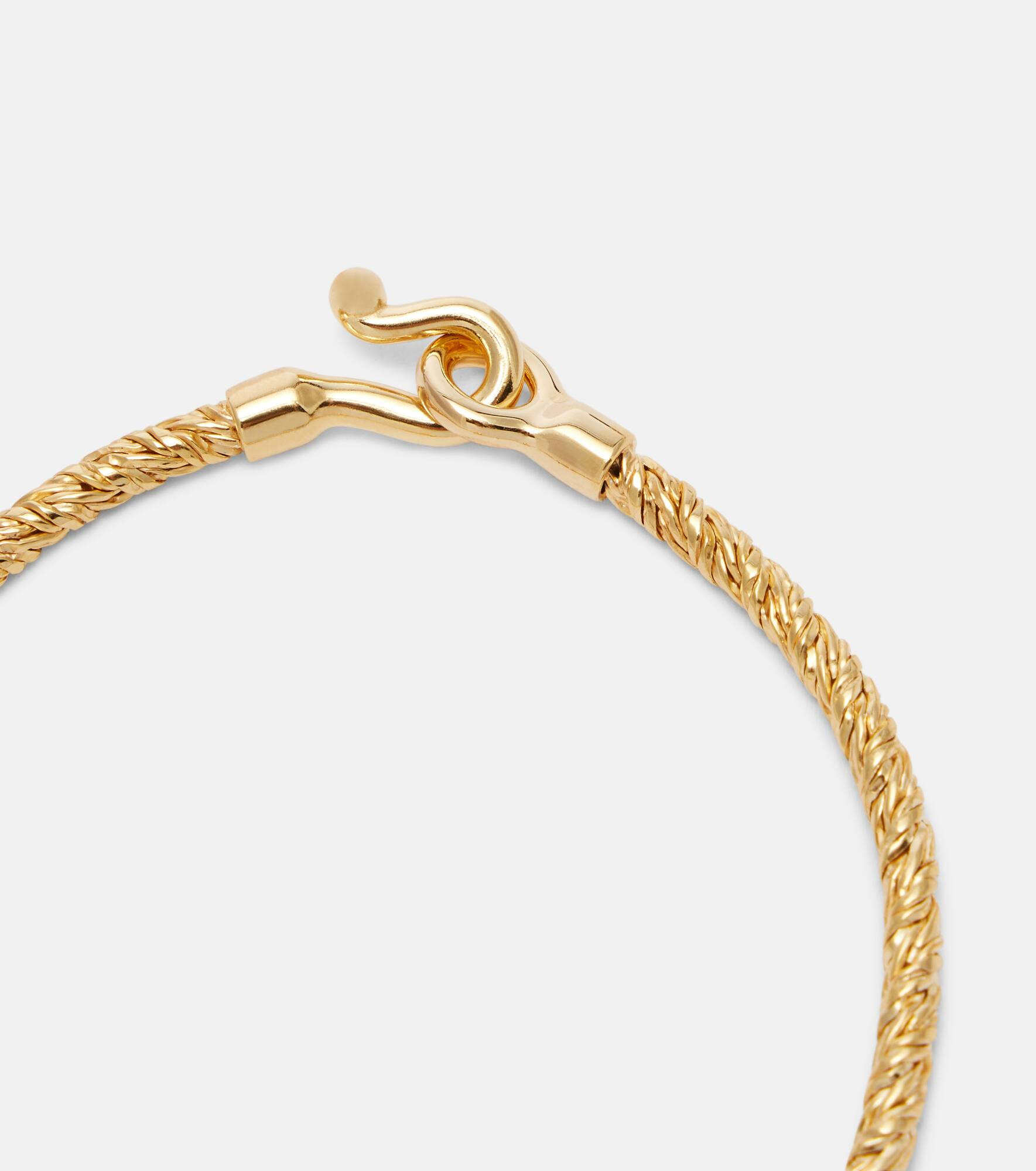 Knot gold-plated sterling silver bracelet - 4