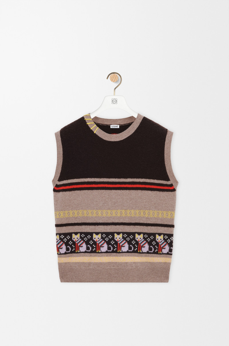 Vest in wool and cashmere 1