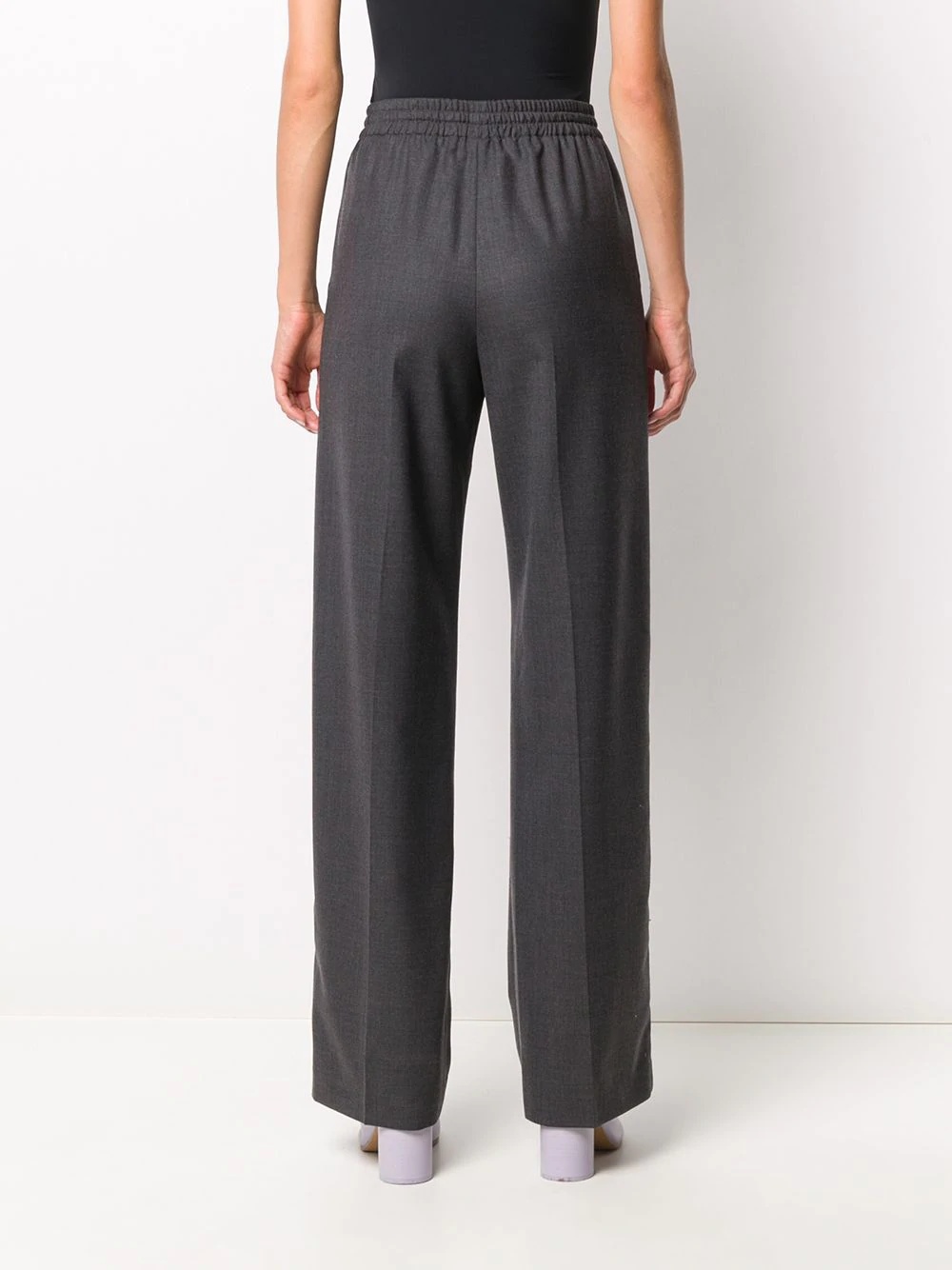 tie-waist wool trousers - 4