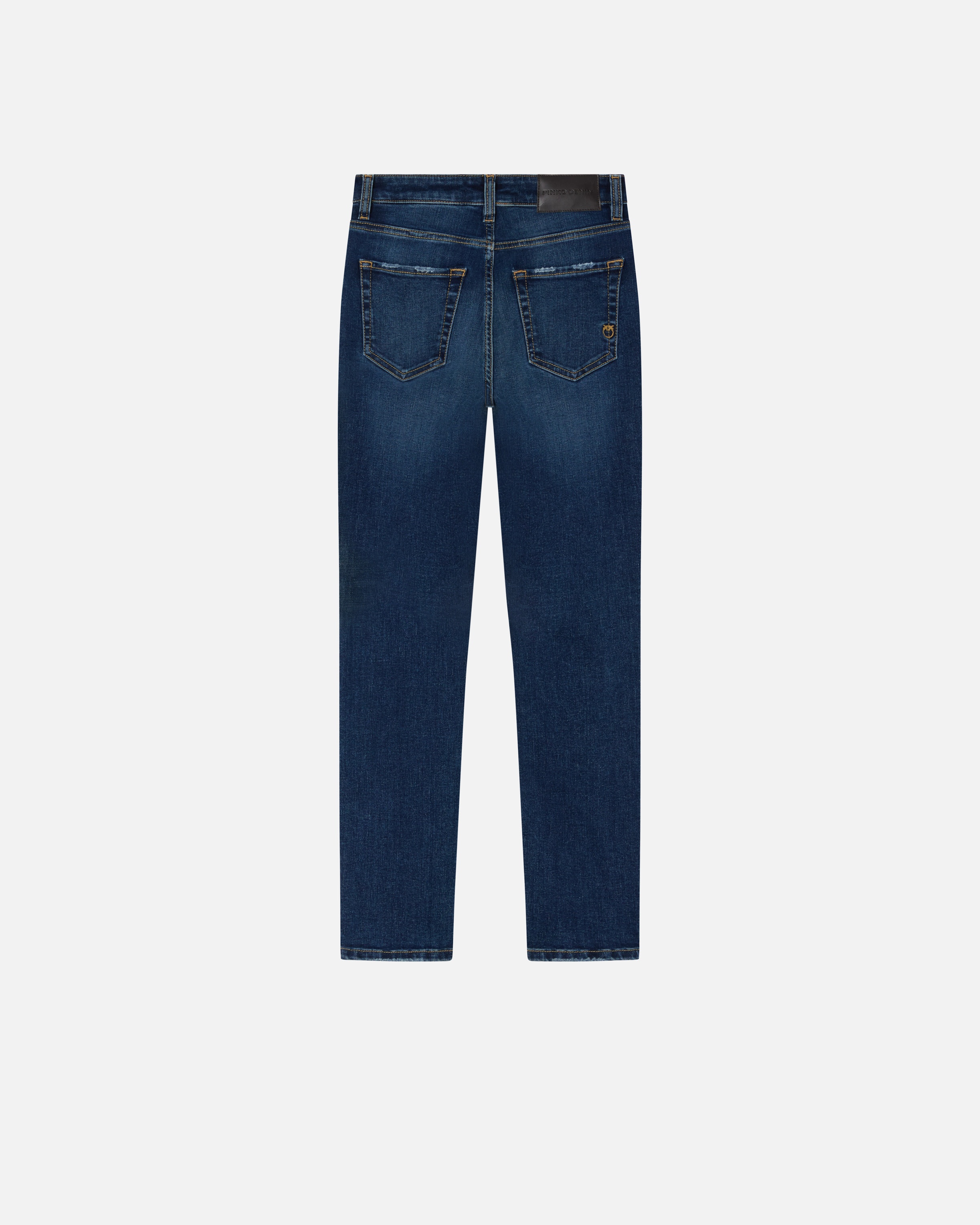 FITTED JEANS IN BLUE STRETCH DENIM - 6