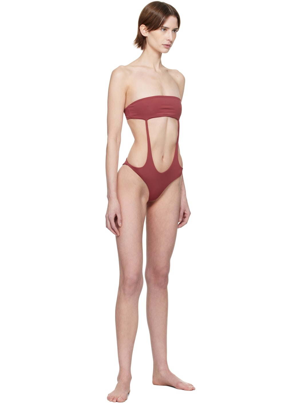 SSENSE Exclusive Red Dandelion Swimsuit - 4