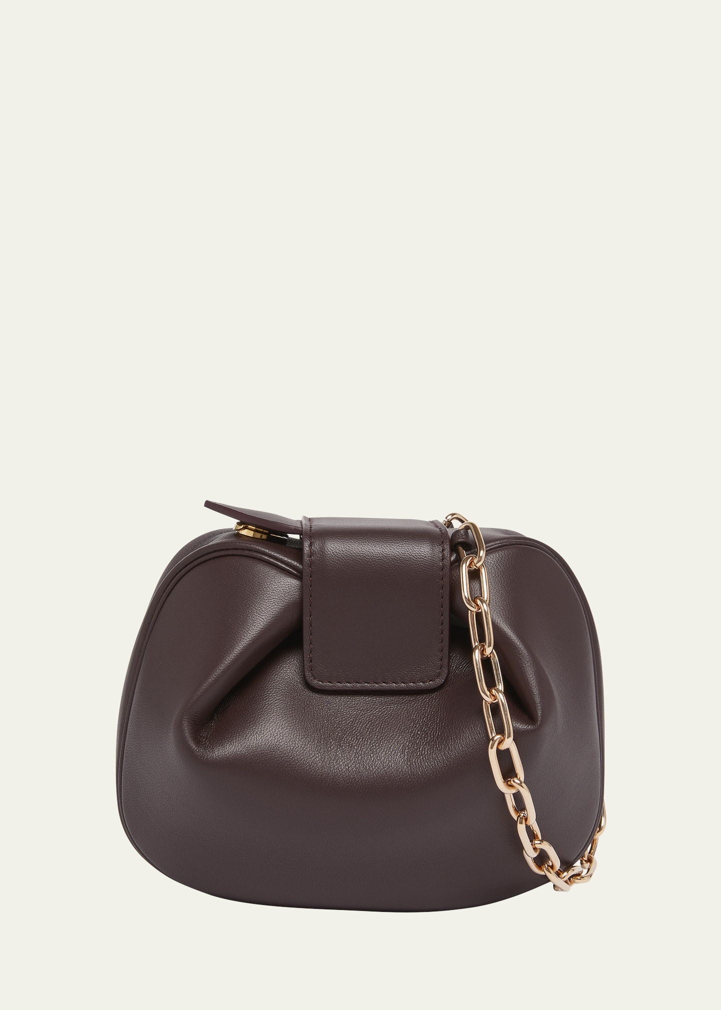 Demi Lamb Leather Clutch Bag - 1