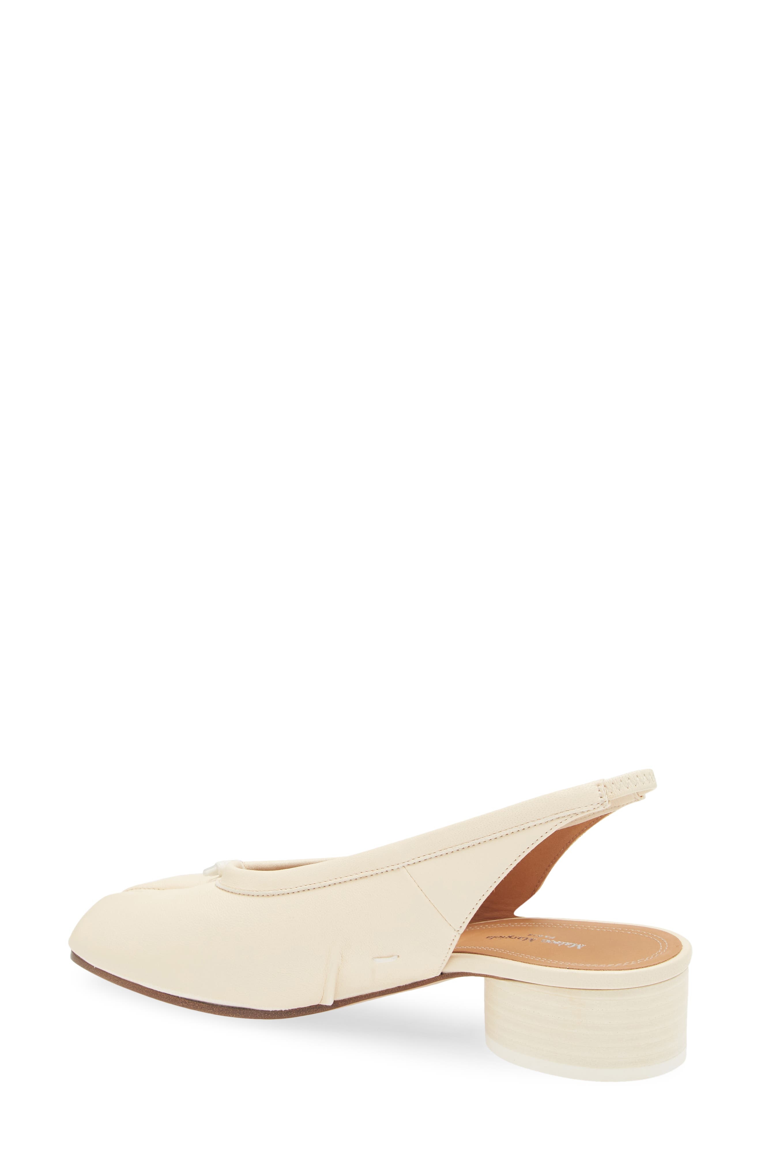 Maison Margiela Tabi Slingback Pump in White at Nordstrom - 2