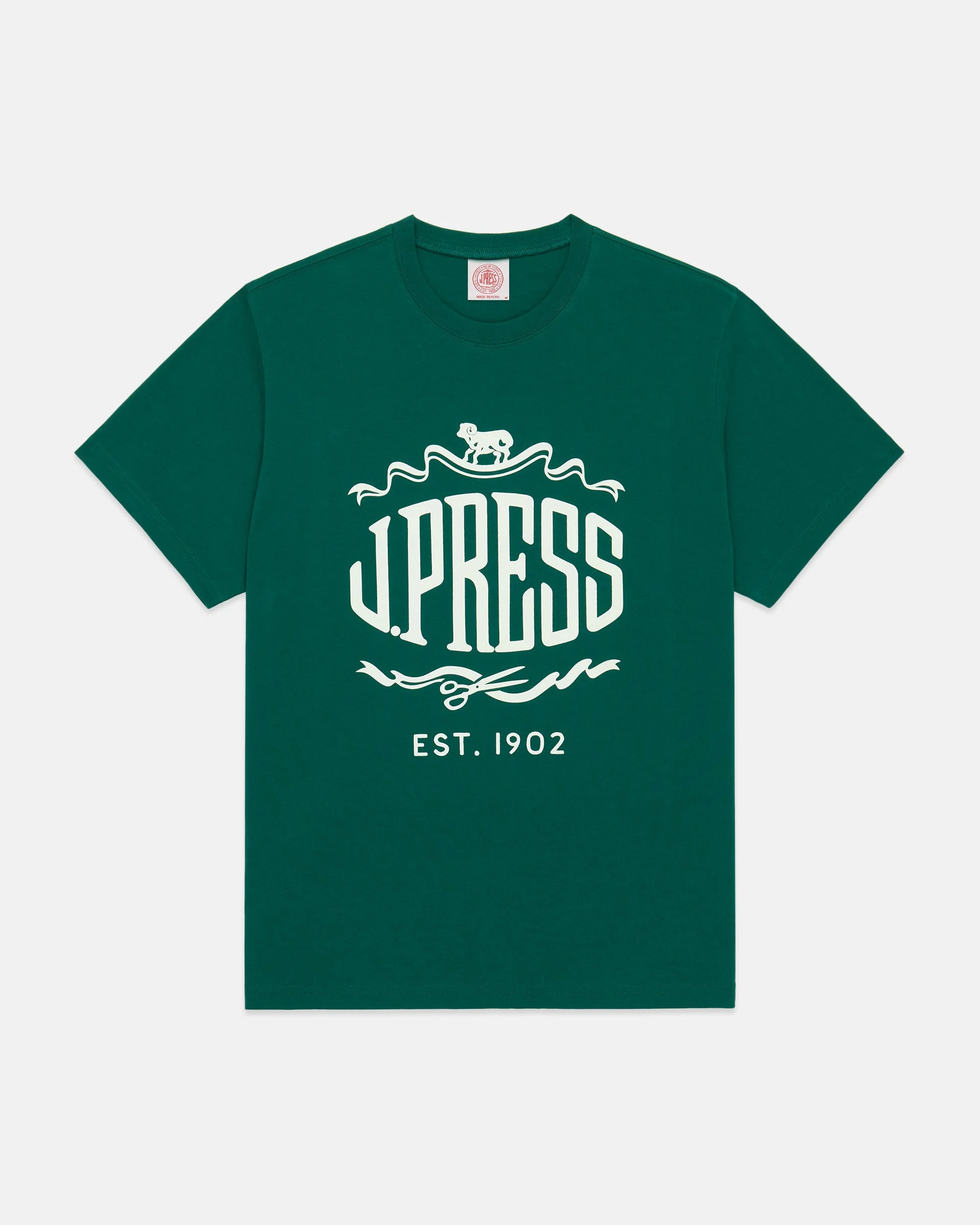 HUNTER GREEN J. PRESS "SHEEP & SHEARS" LOGO T-SHIRT - 1