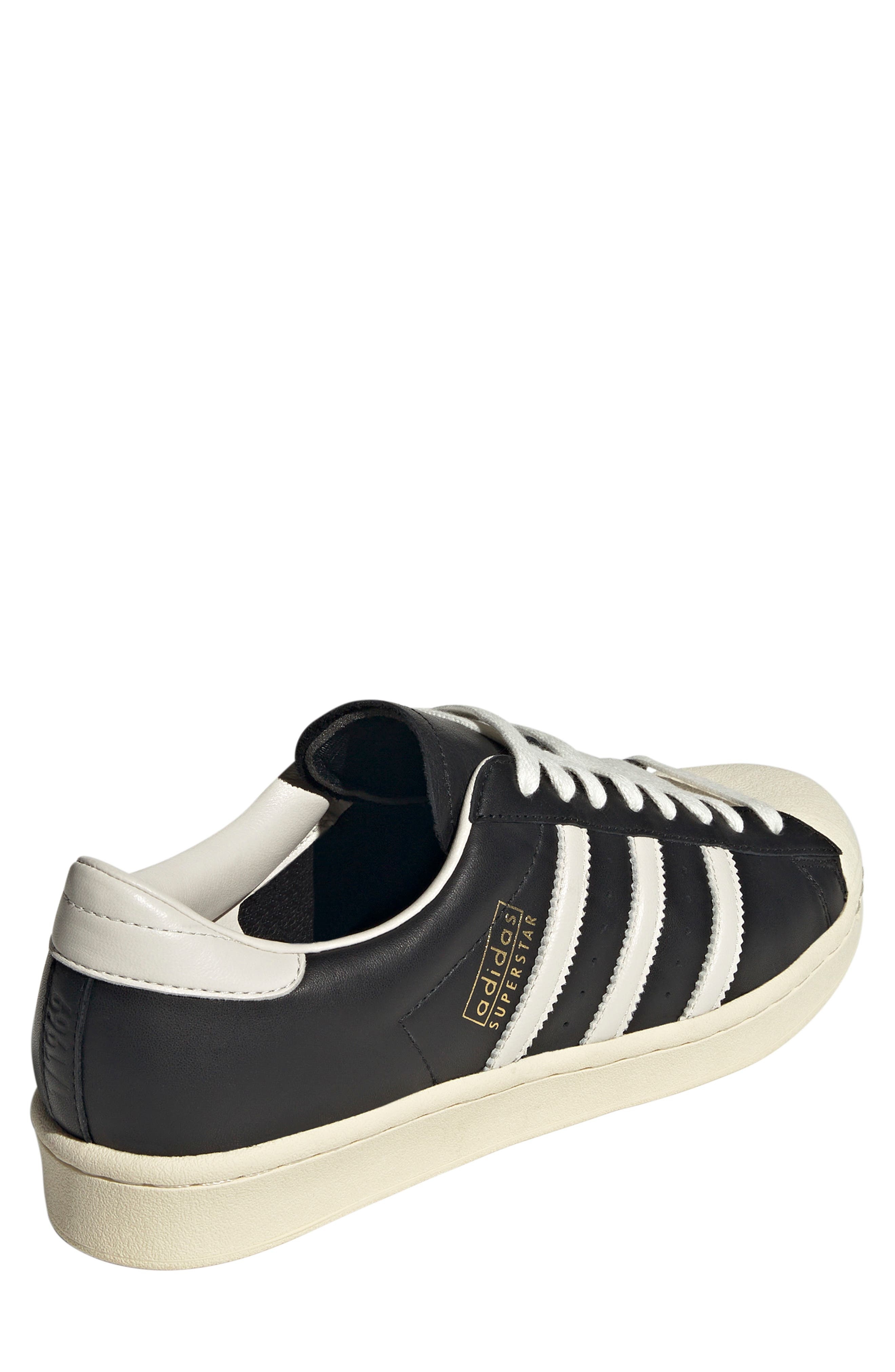 adidas Gender Inclusive Superstar Vintage Sneaker in Black/White/Cream White at Nordstrom - 2