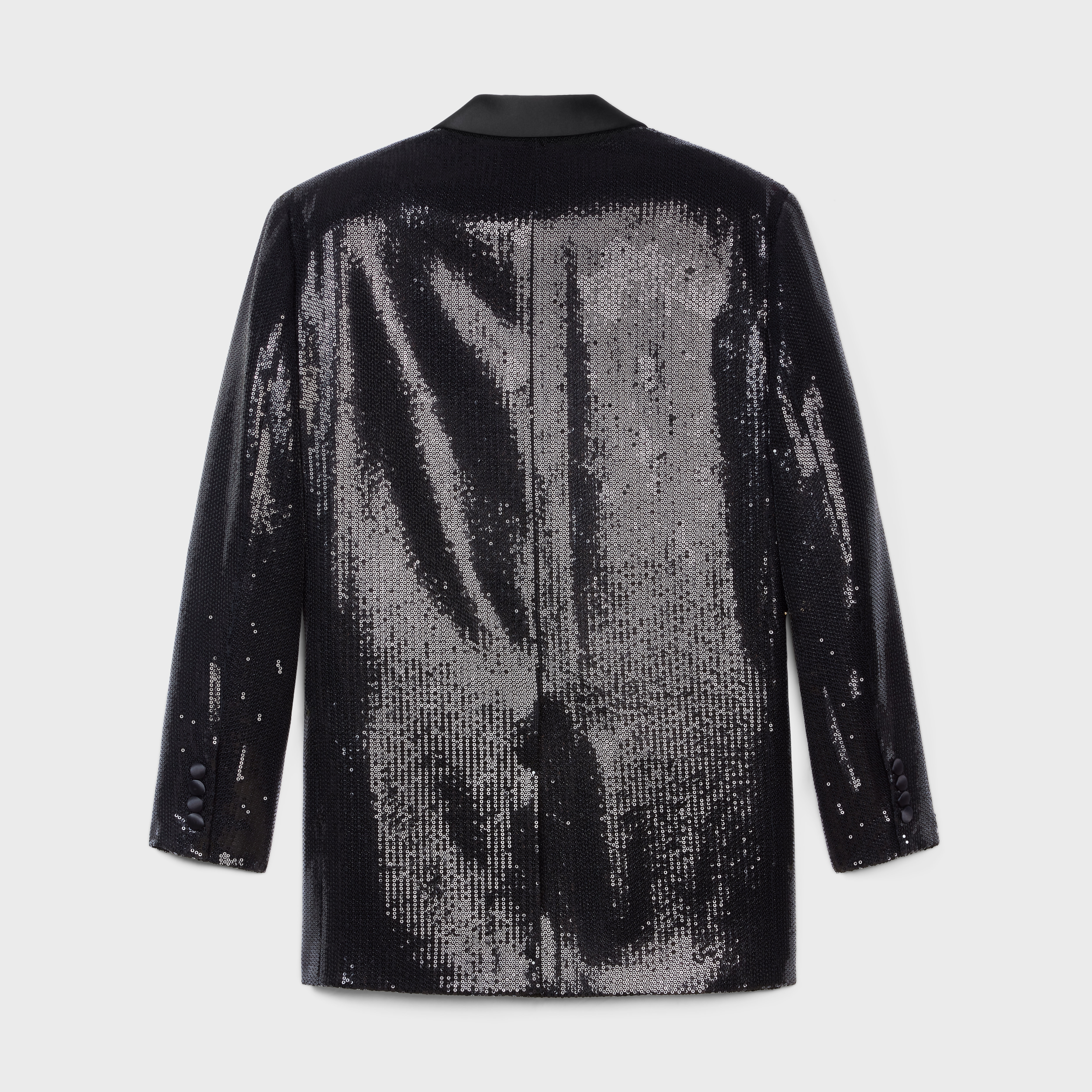KIM TUX JACKET IN MICRO SEQUIN SABLÉ - 2