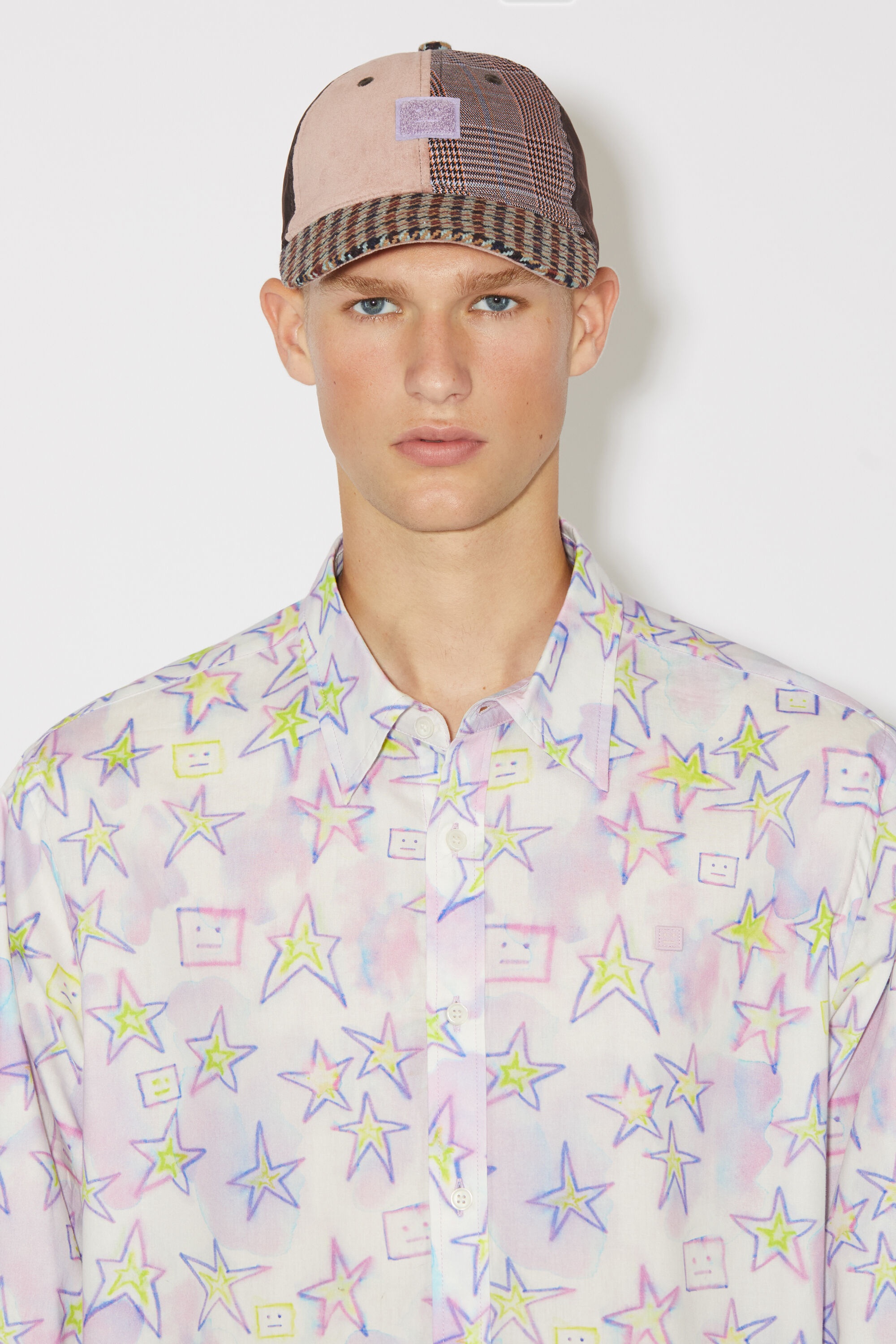 Printed button-up shirt - Pale pink/multi - 5