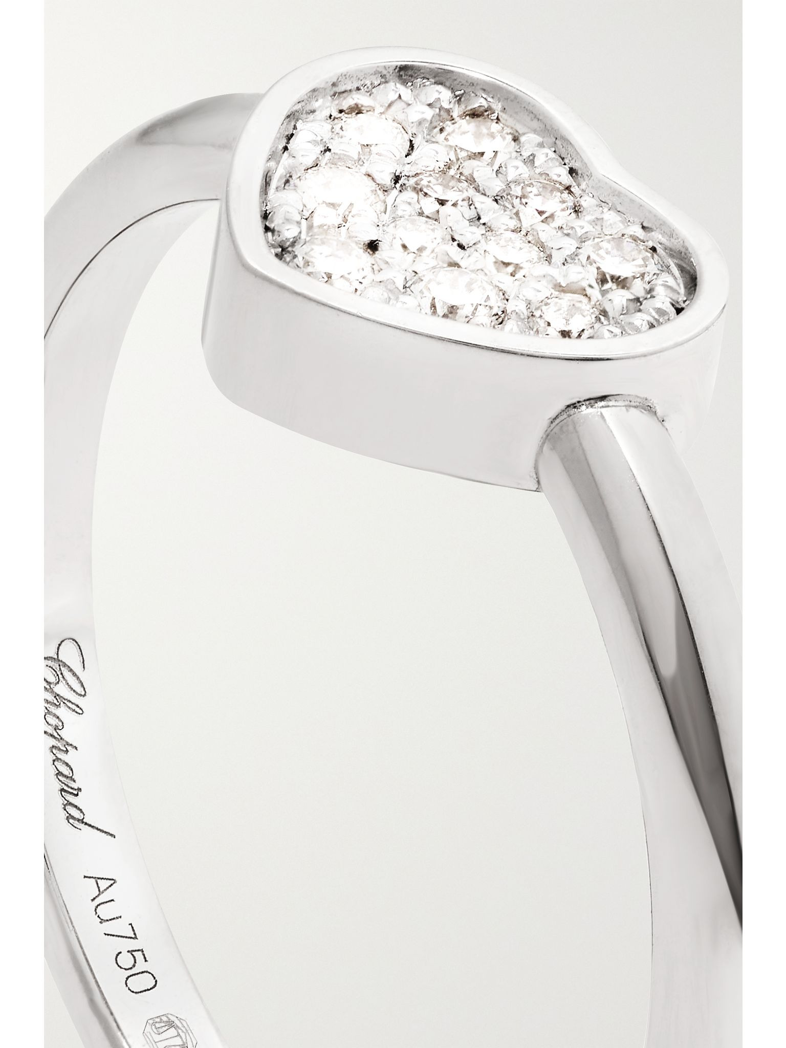 My Happy Hearts 18-karat white gold diamond ring Silver - 4