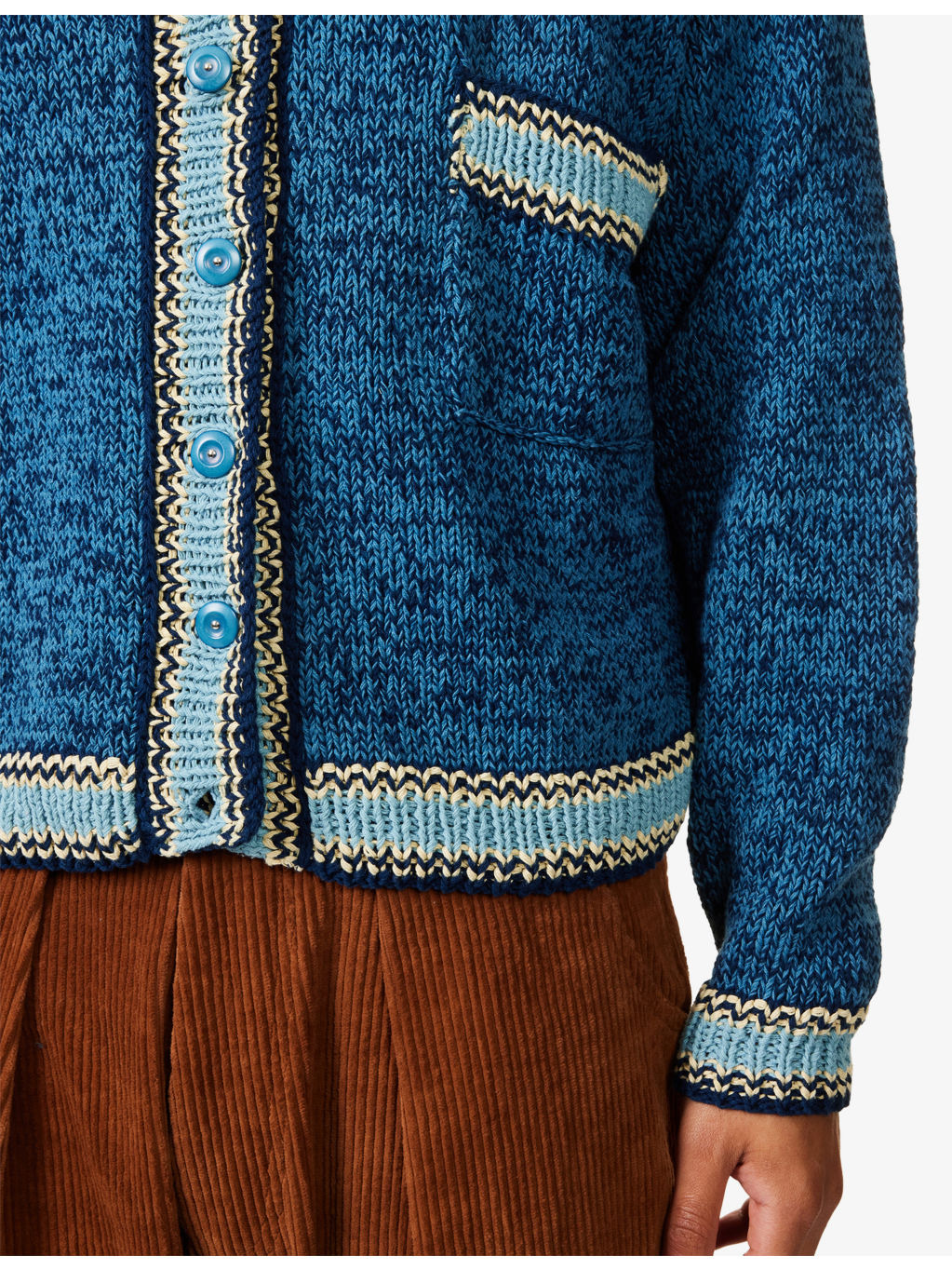 Bulb Cotton Knitted Cardigan - 5
