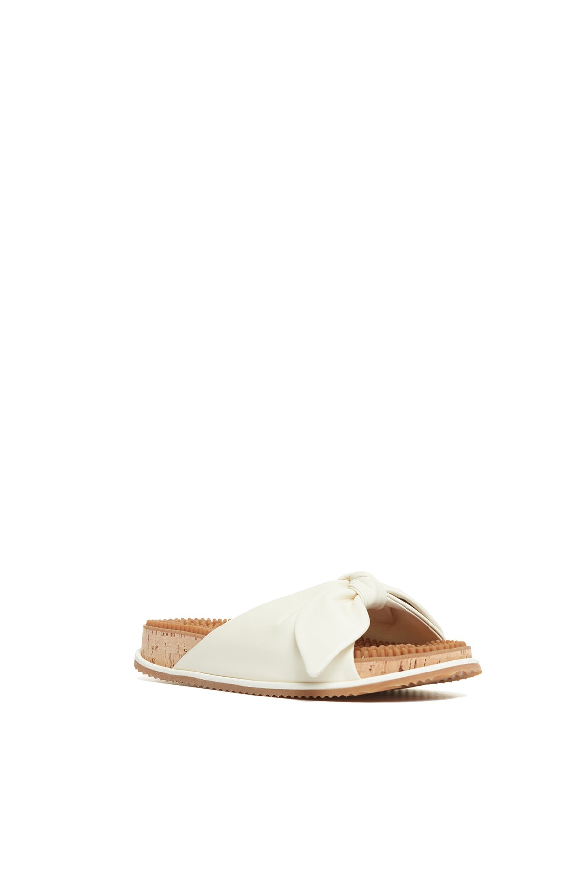 Virgil Reflexology Slide in Ivory Leather - 2