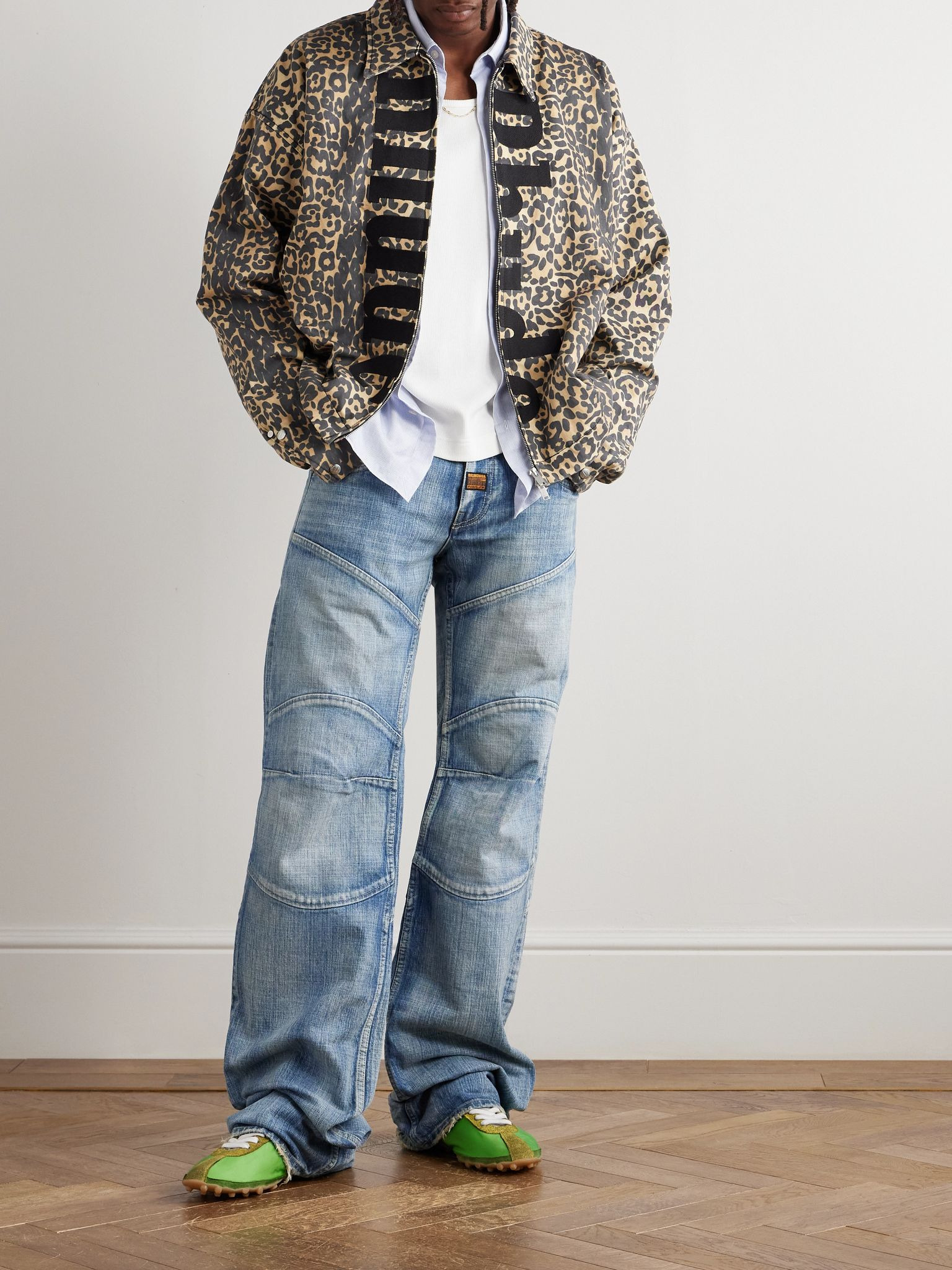 Logo-Appliquéd Leopard-Print Cotton-Twill Bomber Jacket Leopard print - 2