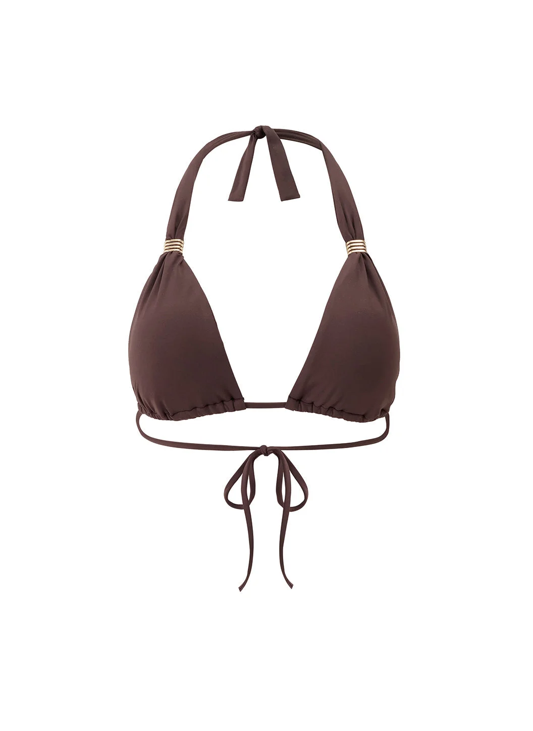 GRENADA BROWN BIKINI TOP - 1