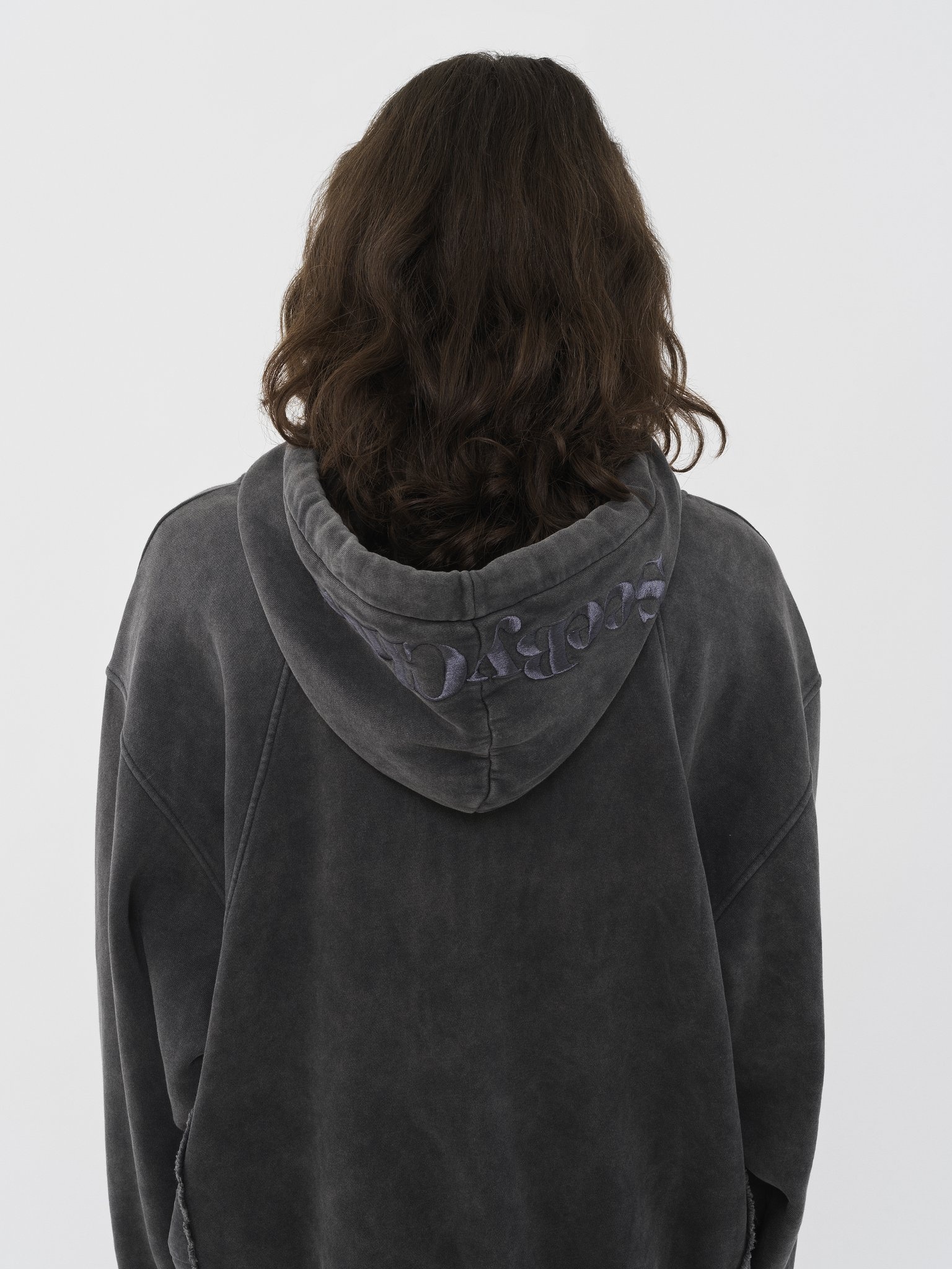 OVER-WASHED HOODED SWEATER - 5