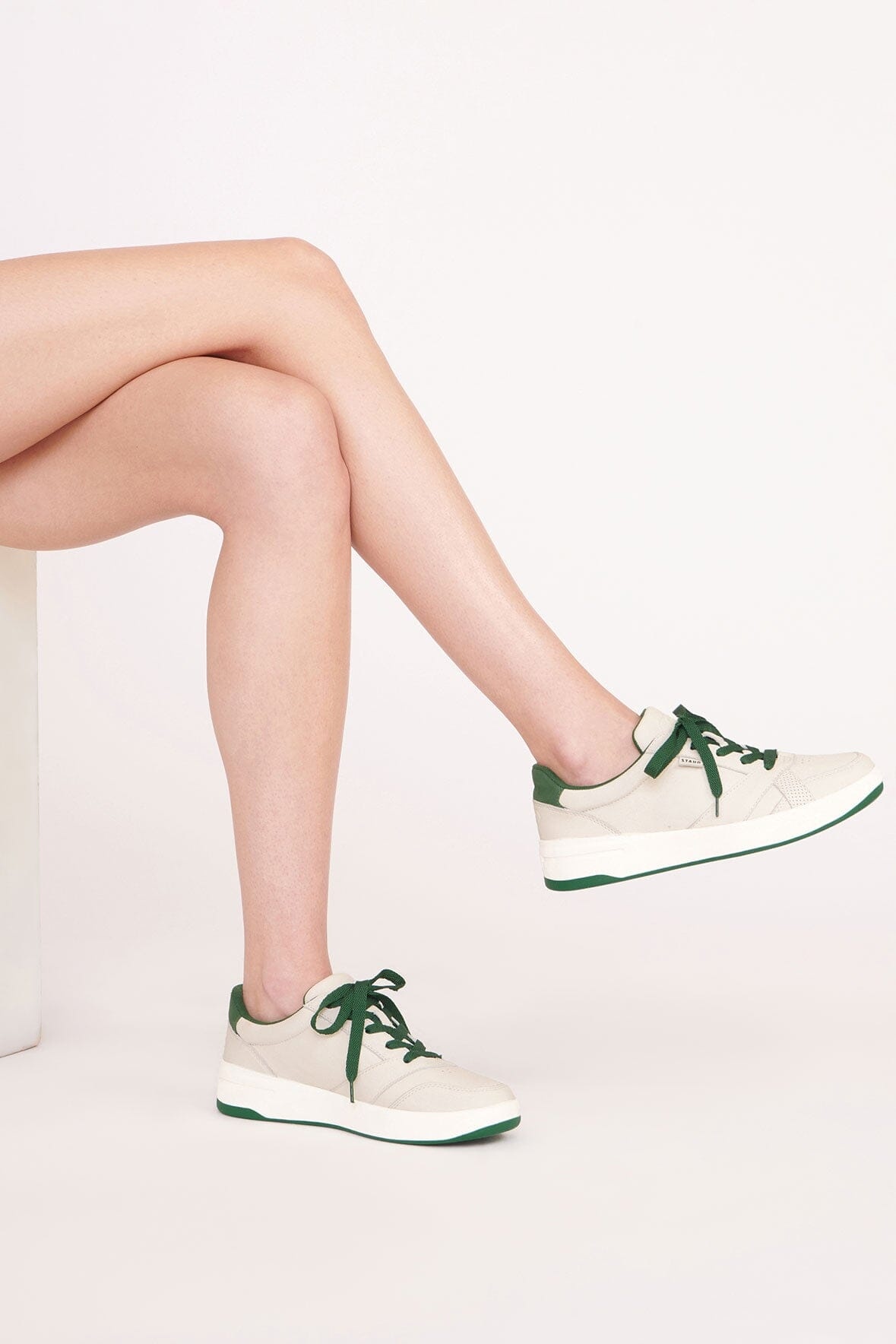 KEDS x STAUD THE COURT SNEAKER CREAM GREEN - 3