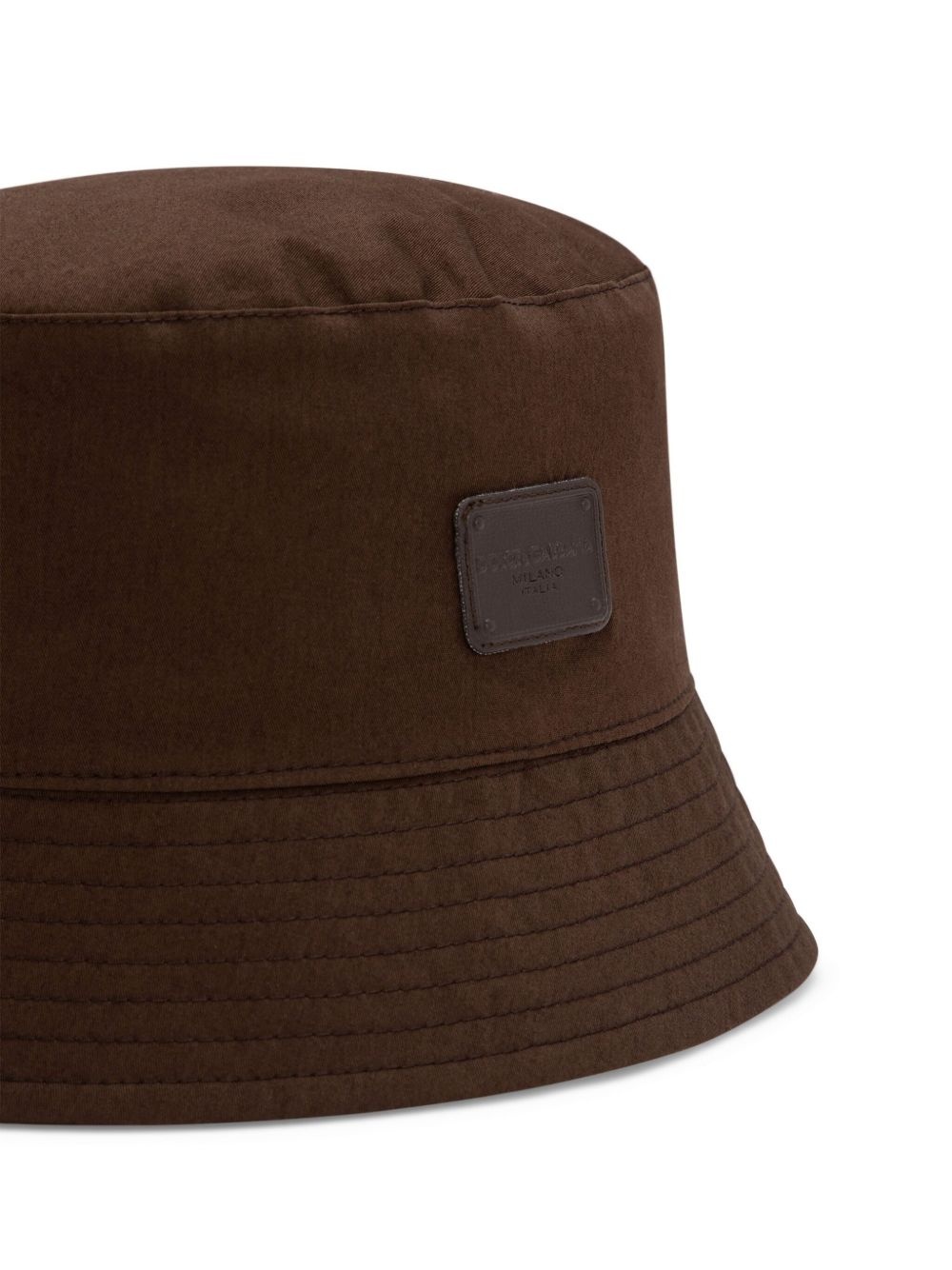 Drill logo-appliqué bucket hat - 2