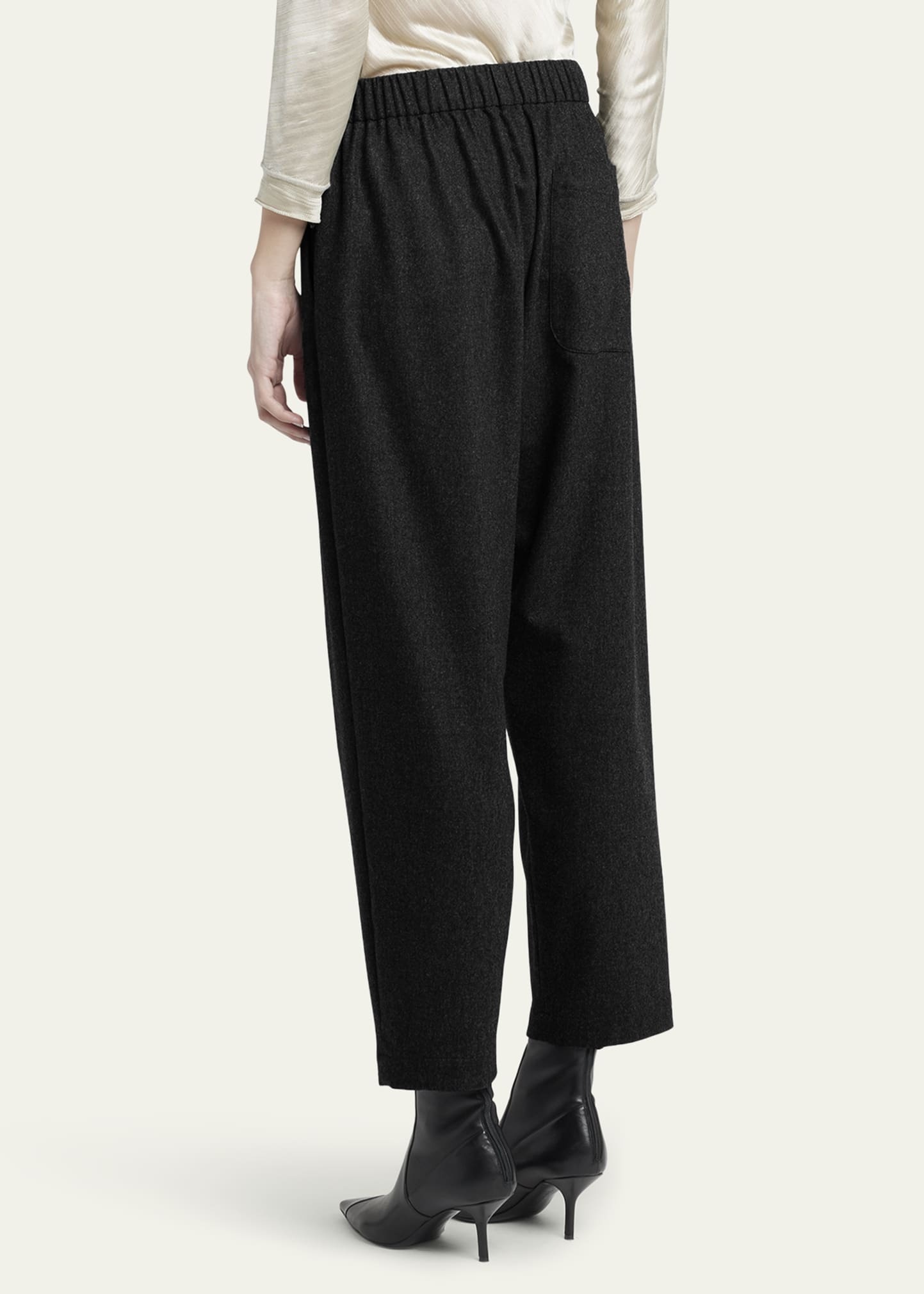 Mid-Rise Flannel Pants - 3