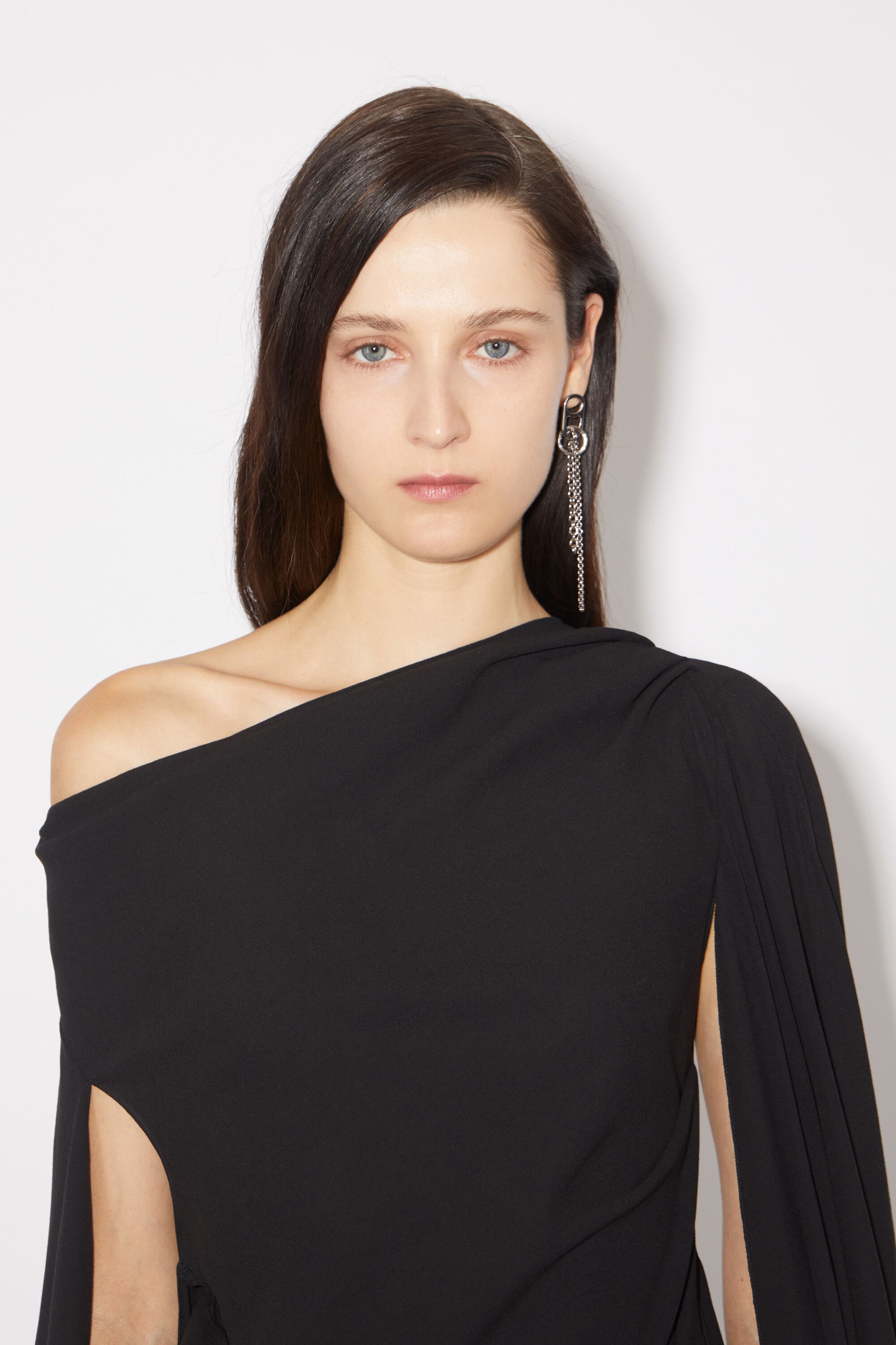 Draped dress - Black - 5