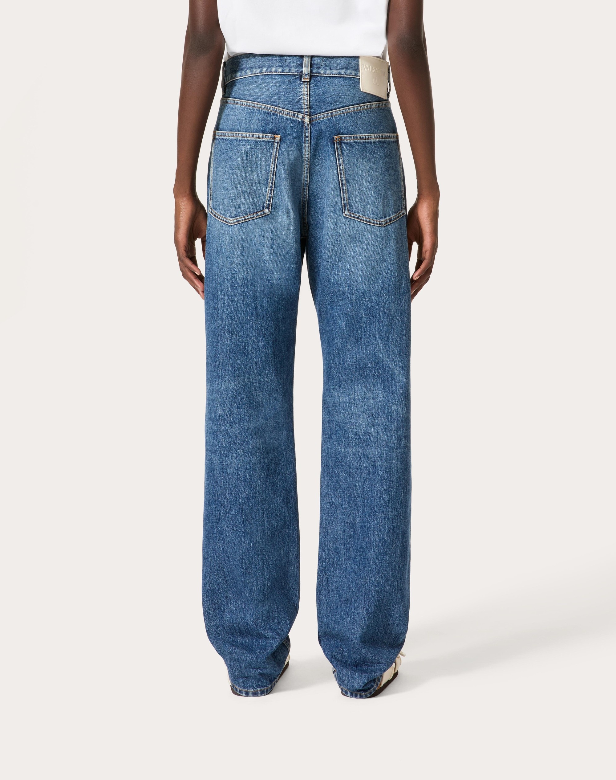 MEDIUM BLUE DENIM PANTS - 4