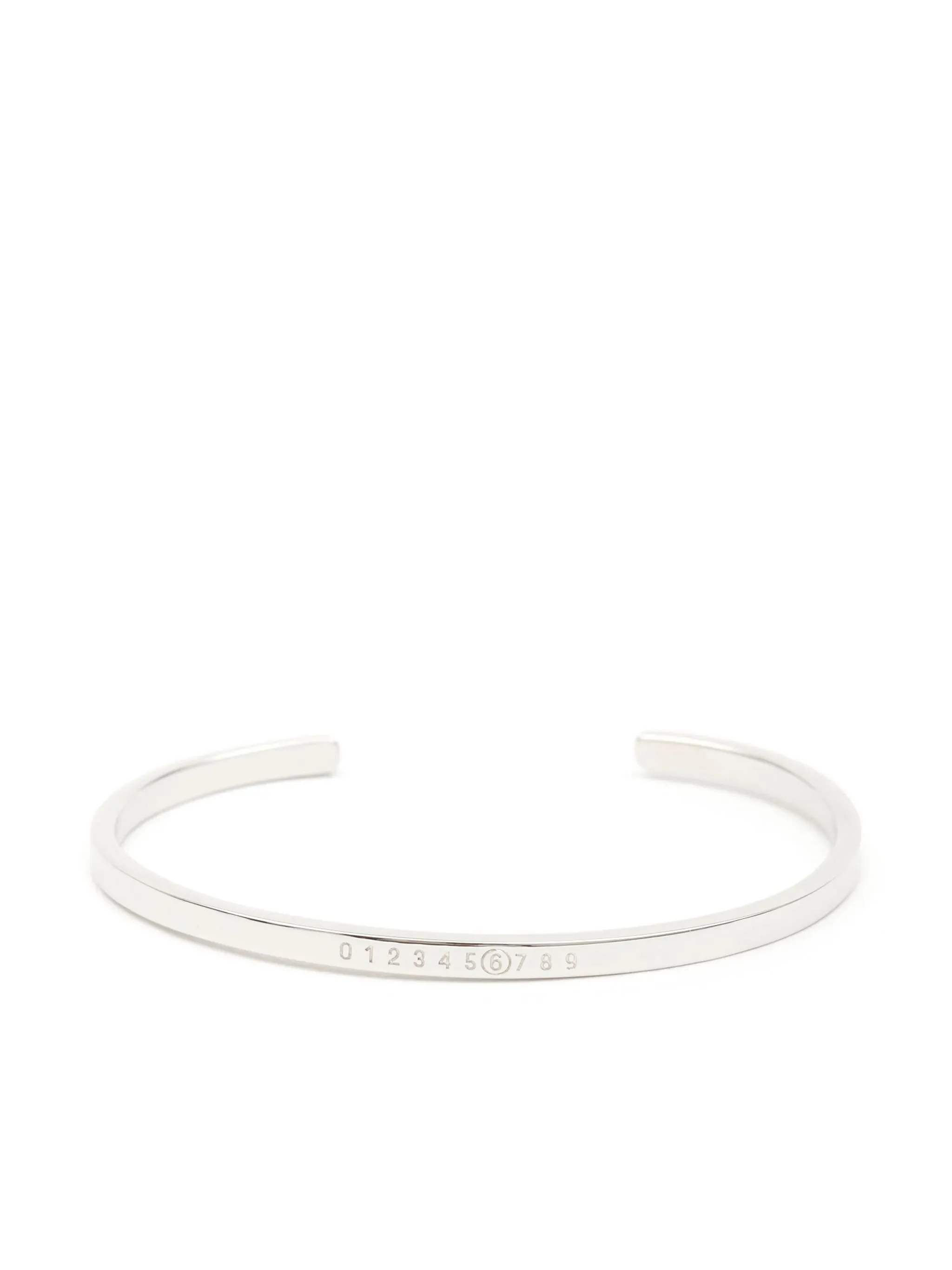 Mm6 Maison Margiela Numeric Engraved Cuff Bracelet - 1