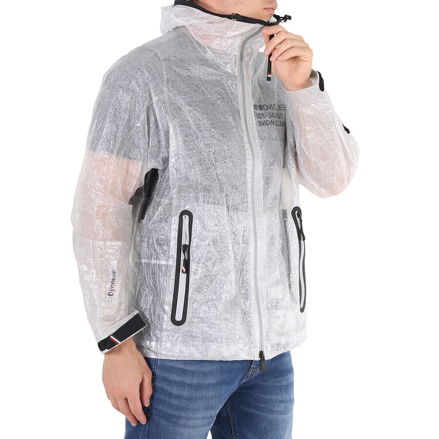 Moncler Men's White Day-Namic Crinkled-Shell Hooded Rain Jacket - 3