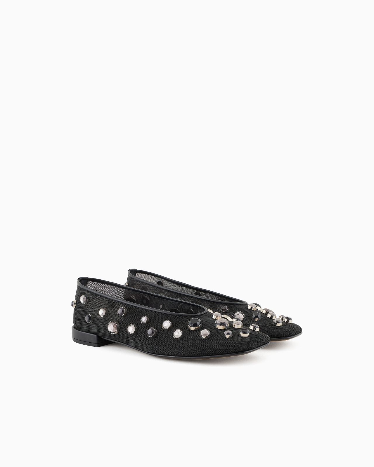 GIORGIO ARMANI X 10 CORSO COMO BALLERINAS IN MESH AND RHINESTONES BEZELS - 2