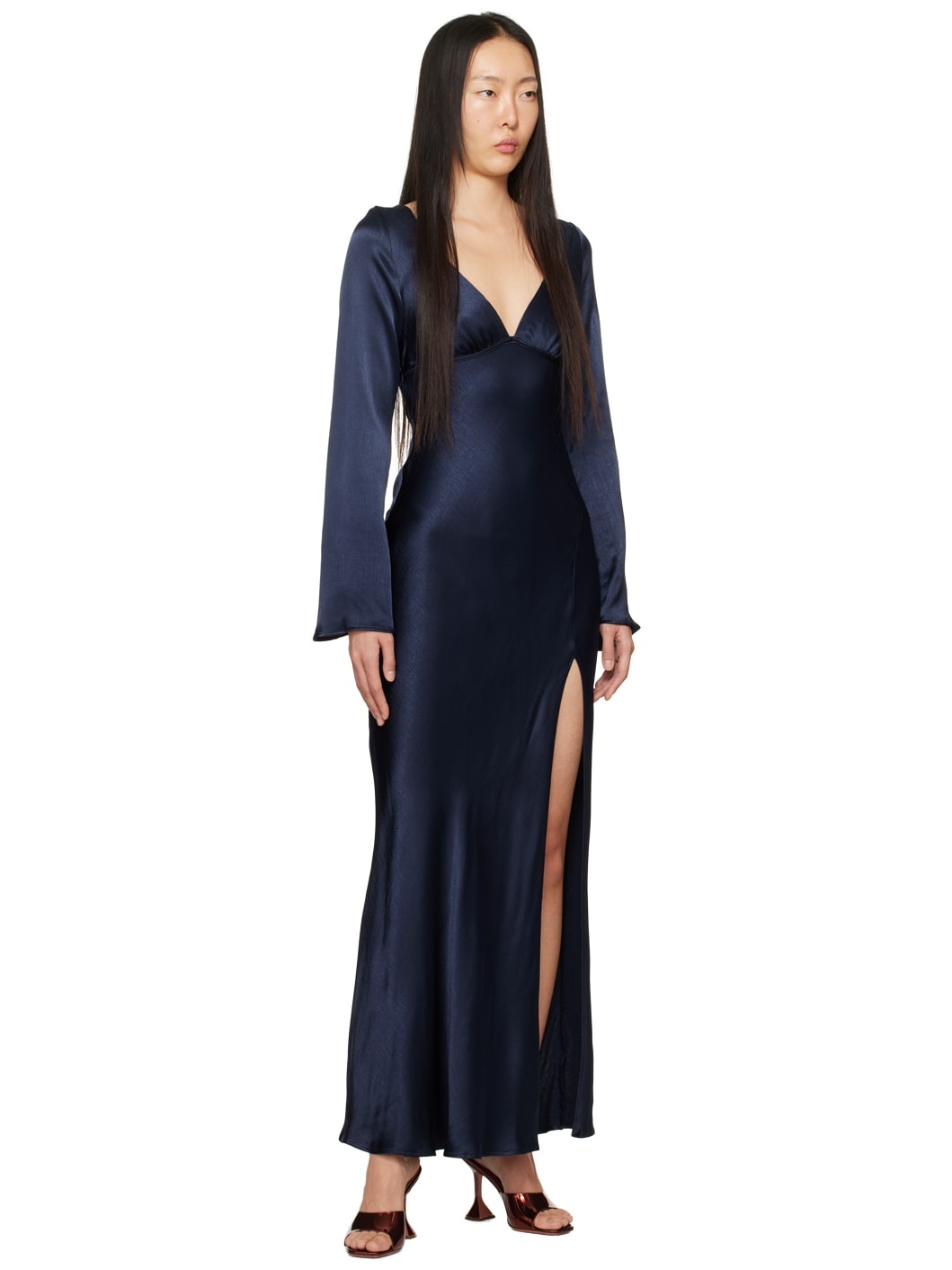 Navy Ren Maxi Dress - 4
