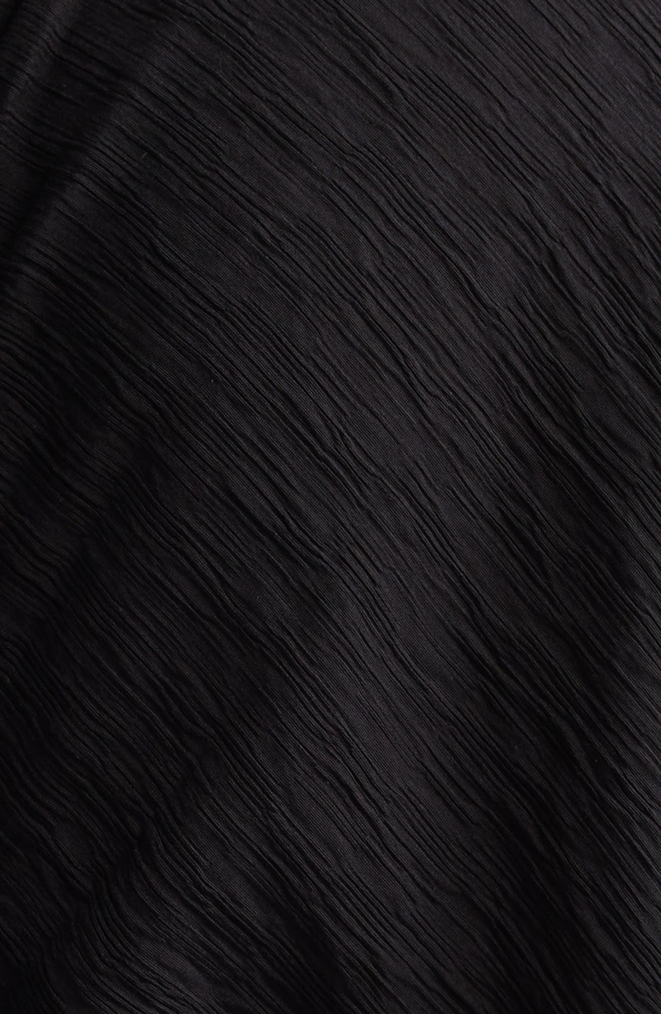TOTEME Crinkle Texture Knit Maxi Dress in Black at Nordstrom - 6