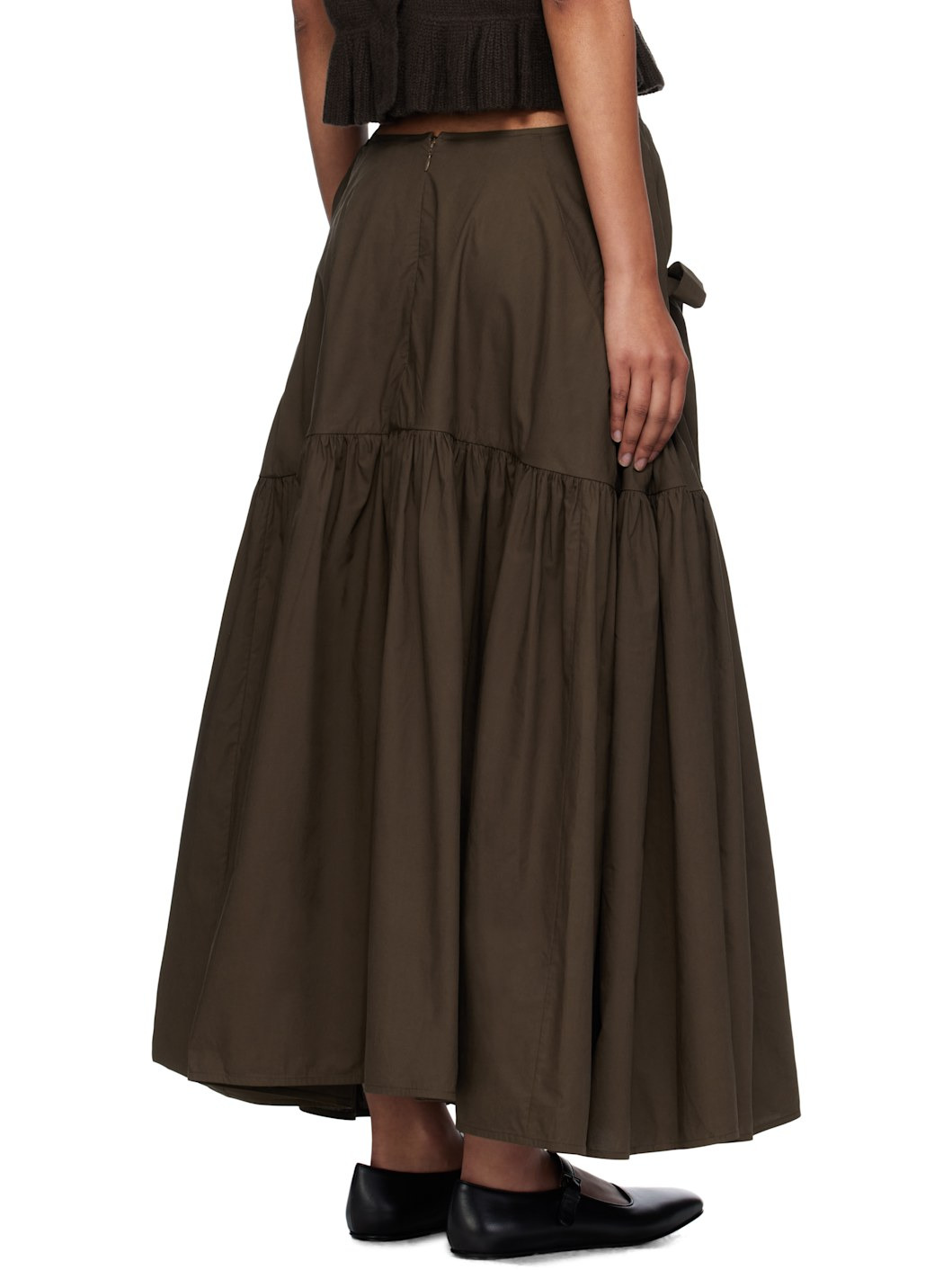 Brown Justice Midi Skirt - 3