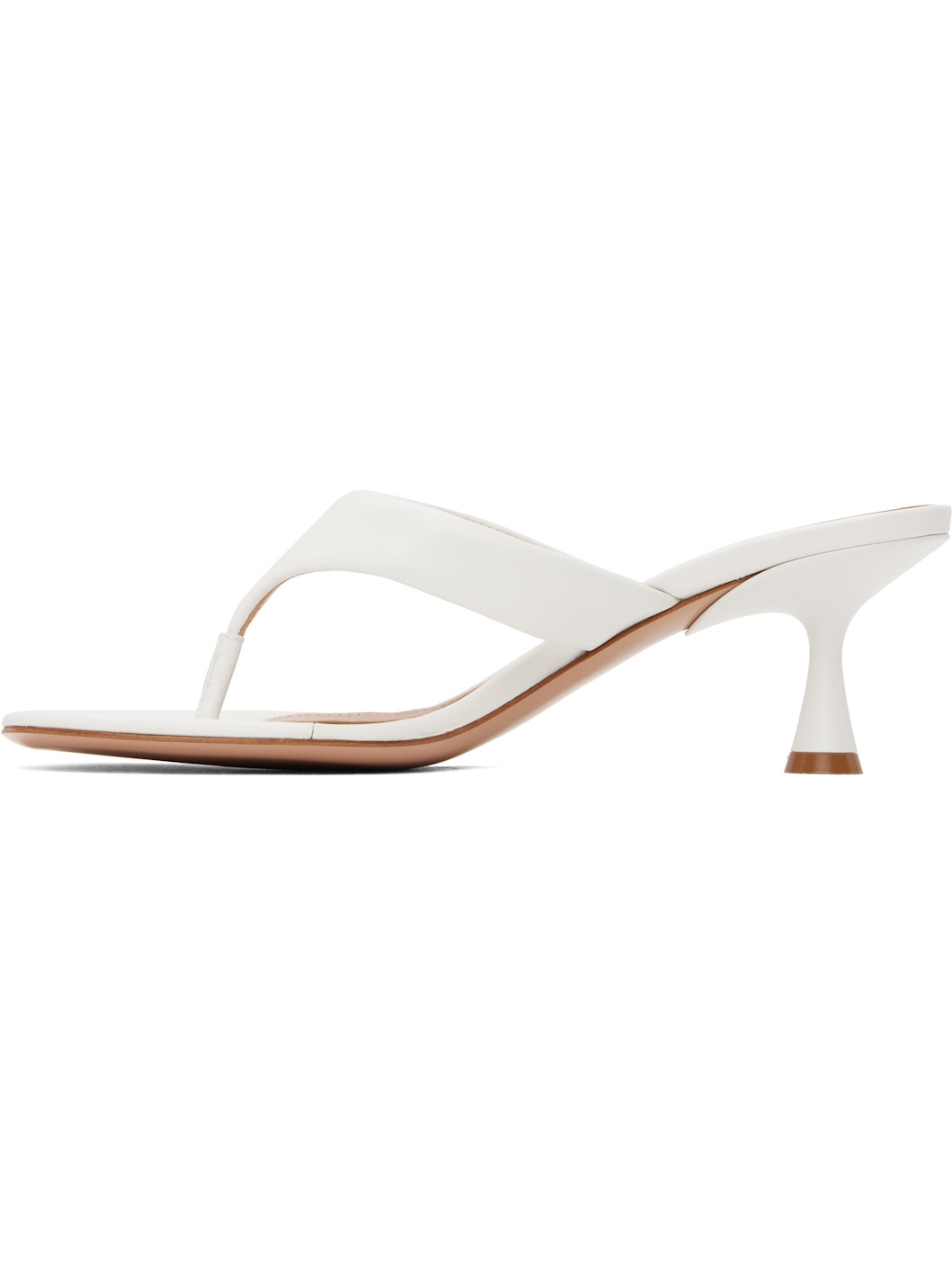 White Ascent Thong 55 Heeled Sandals - 3