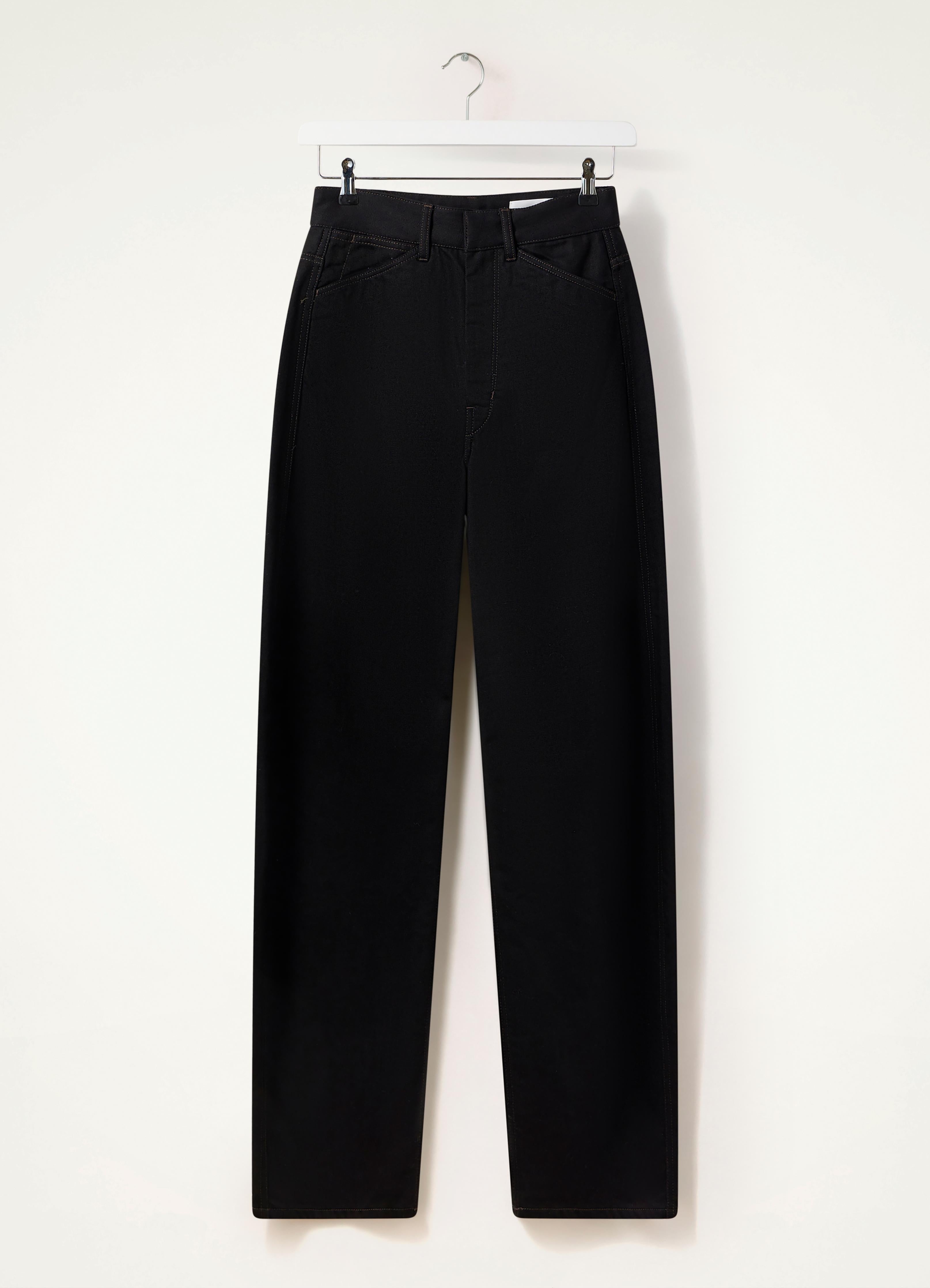 HIGH WAISTED CURVED PANTS - 1