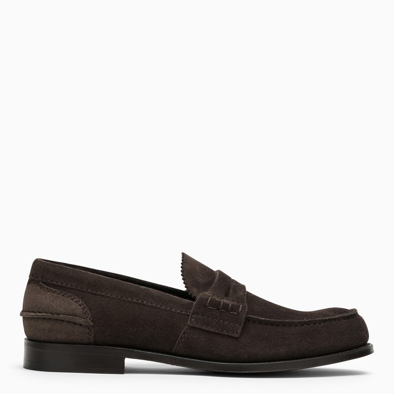 Brown Pembrey moccasin in suede - 1