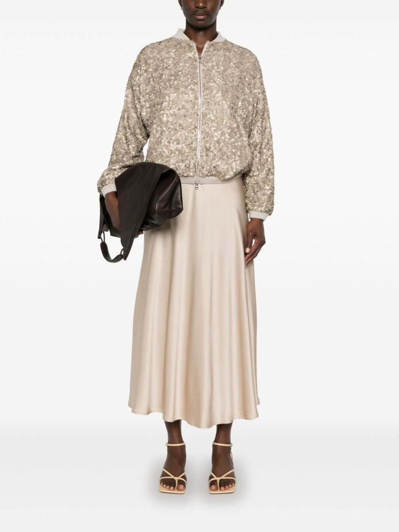 Herno sequin-embellished bomber jacket outlook
