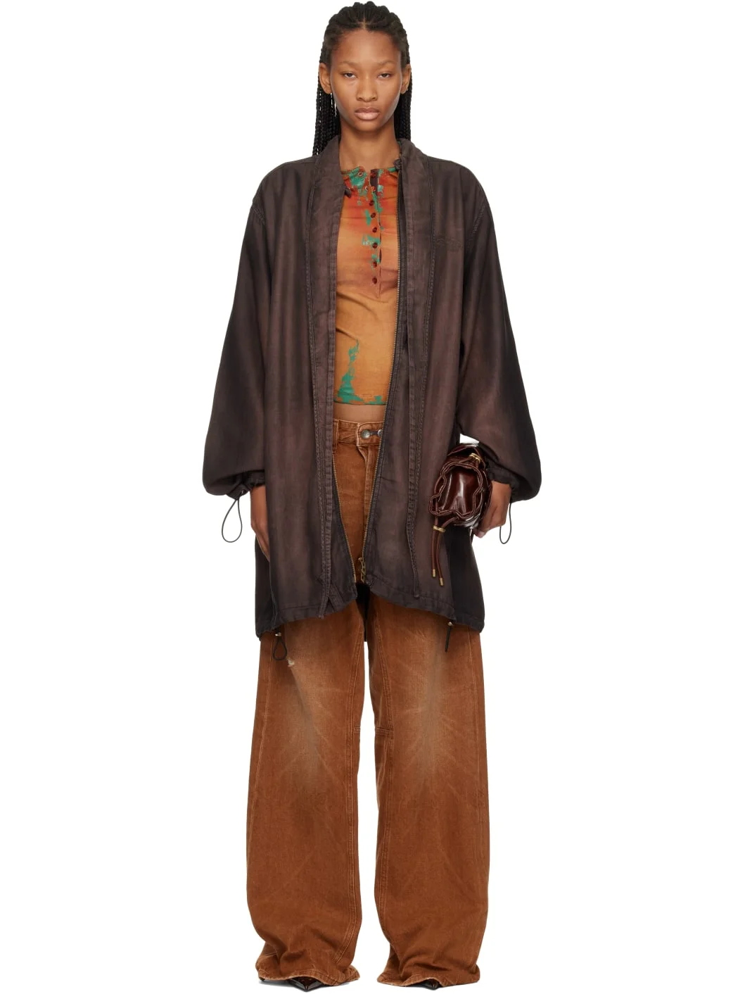 Brown De-Troit-S Jacket - 1