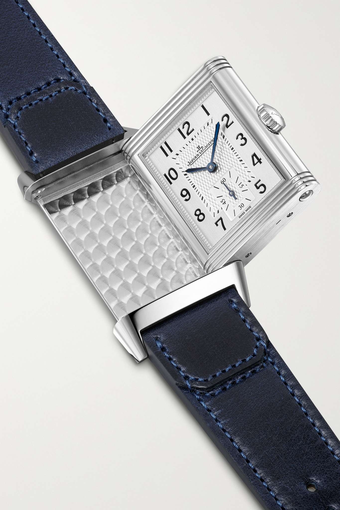 Reverso Classic London Limited Edition Hand-Wound 45.6mm stainless steel, canvas and leather watch - 5
