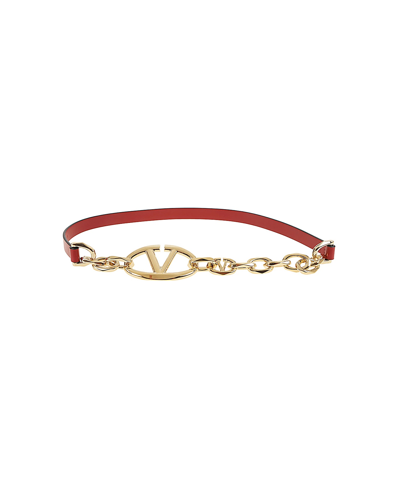 Belt H. 15 Vlogo The Bold Edition Box Calf Chain Logo - 2