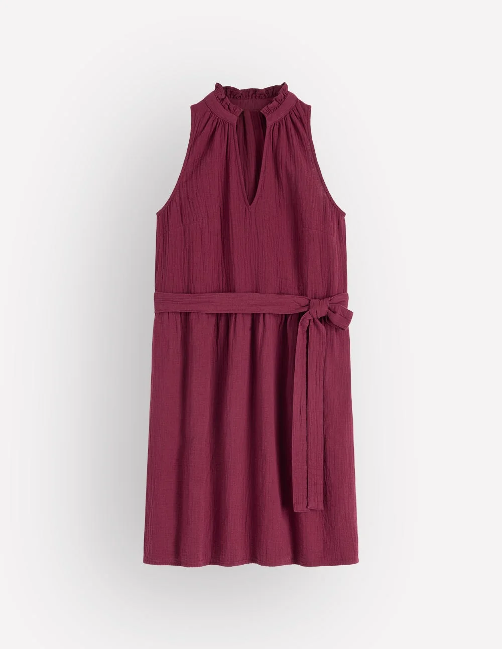 Viv Double Cloth Short Dress-Deep Wisteria - 1