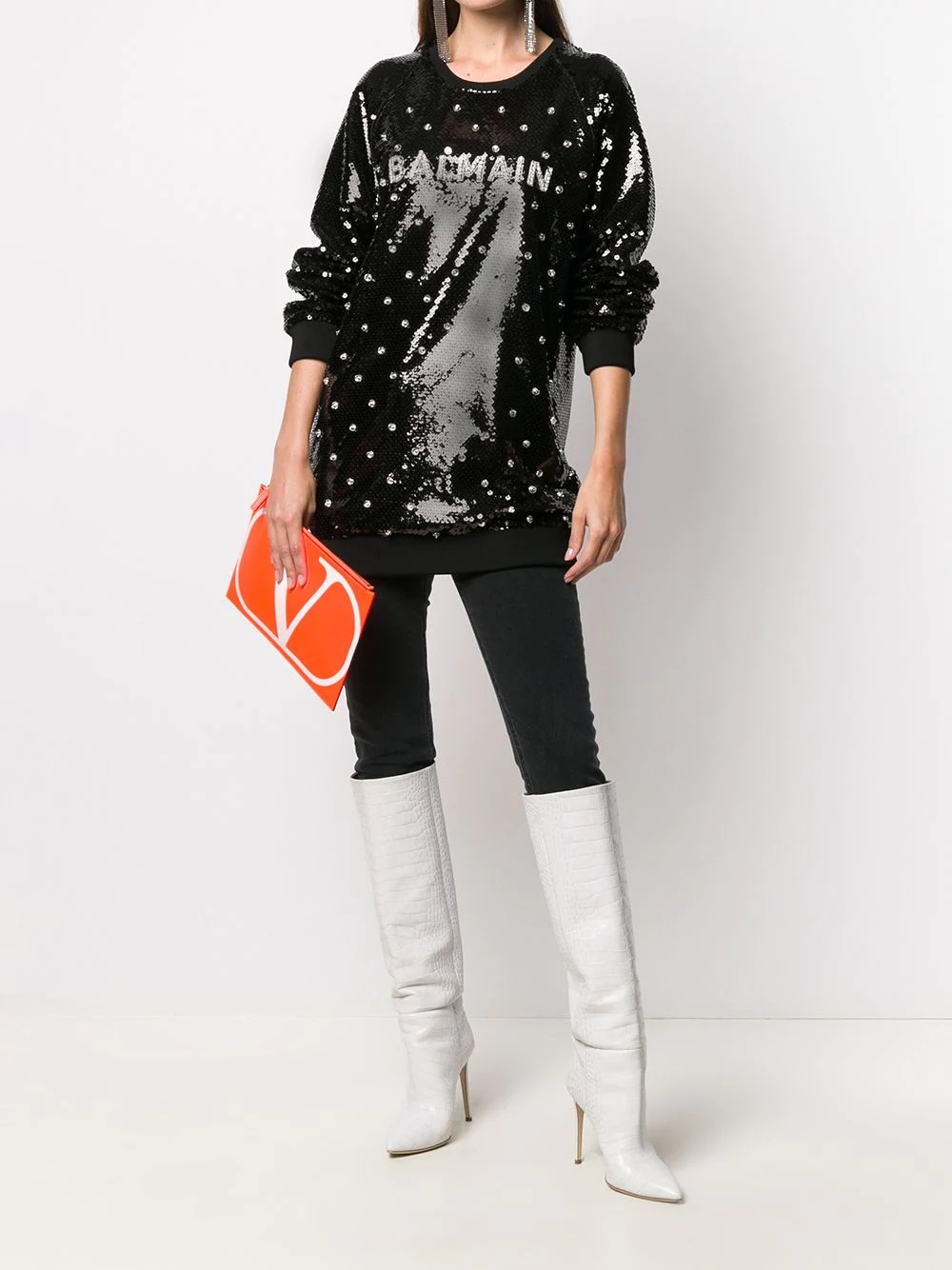 sequin embellished sweatshirt - 2