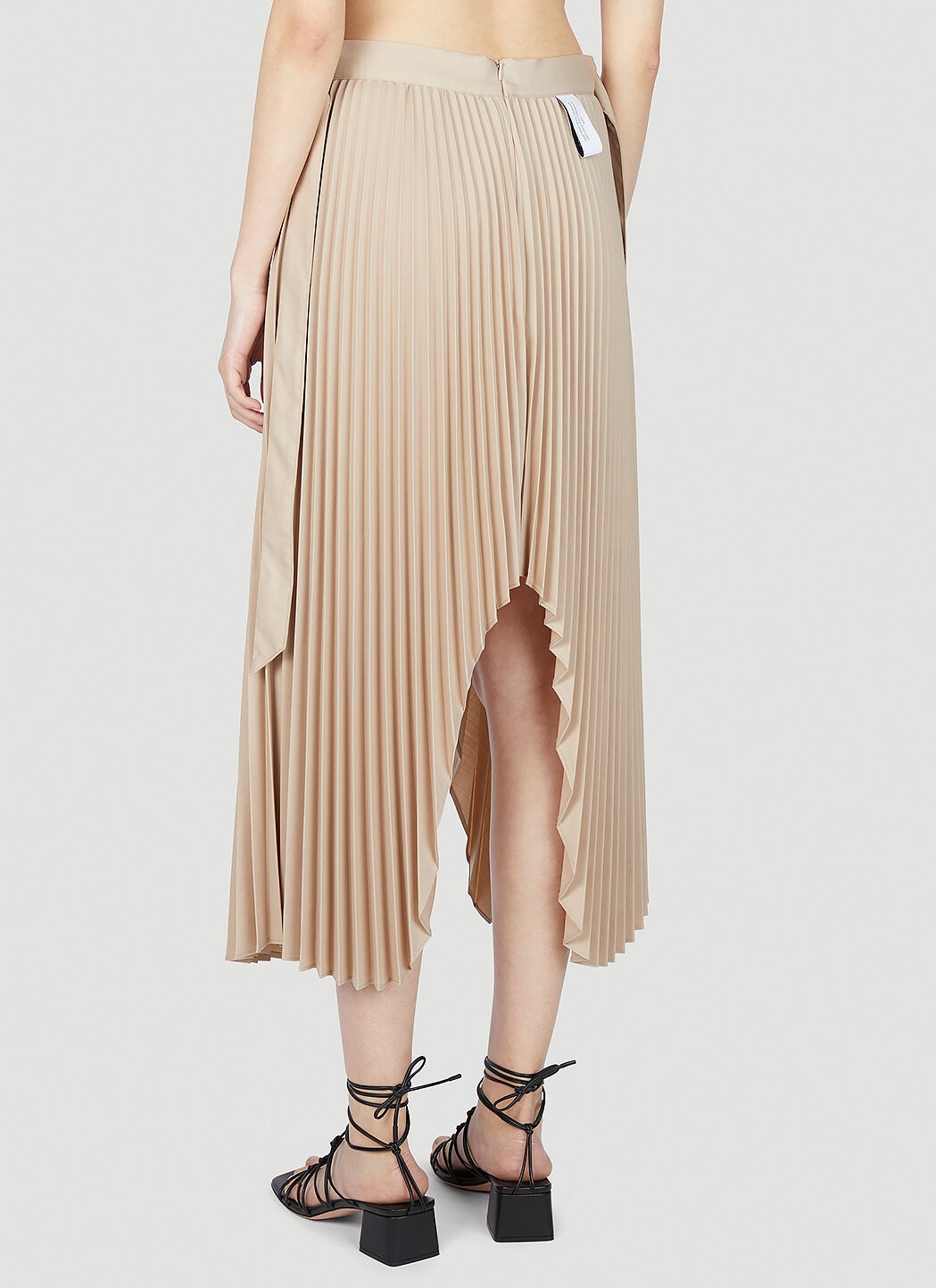 Satin Pleated Skirt - 4