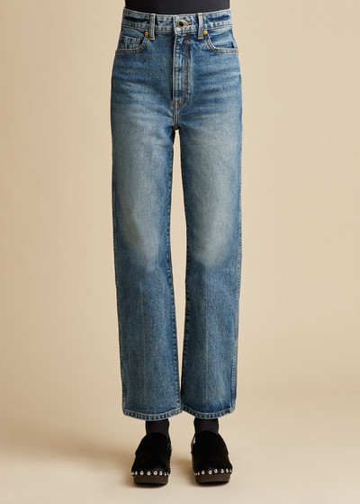 KHAITE The Abigail Stretch Jean in Columbia outlook