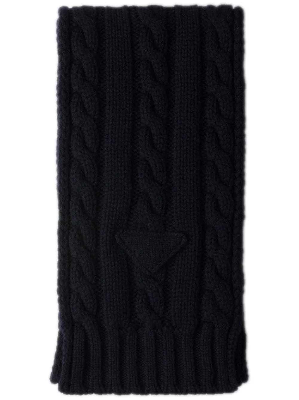 logo-detail cashmere scarf - 1