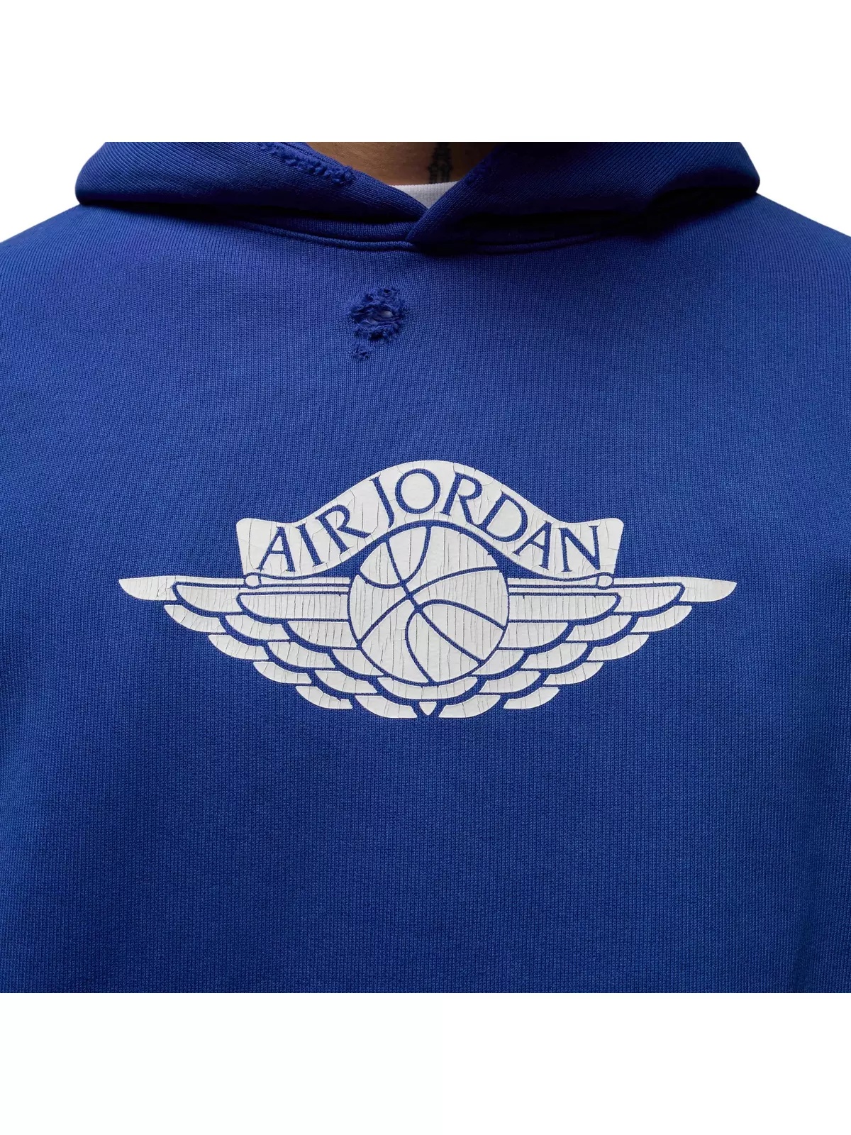Air Jordan Men's Rare Air Wings Fleece Pullover Hoodie -Royal Blue - 4