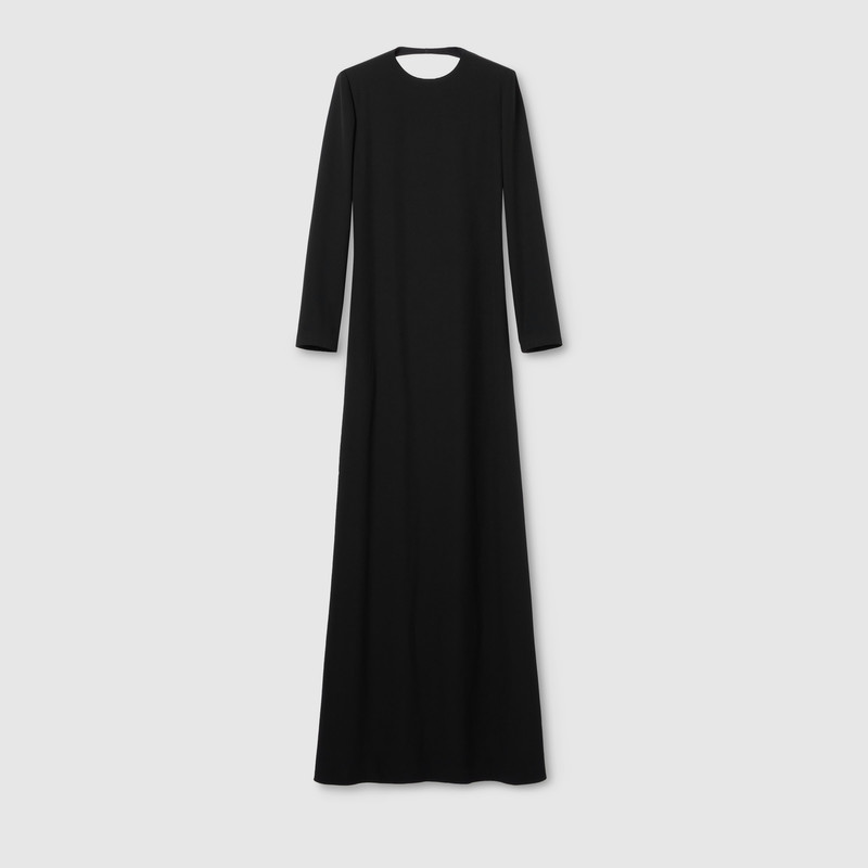 Satin dress with detachable Horsebit 1