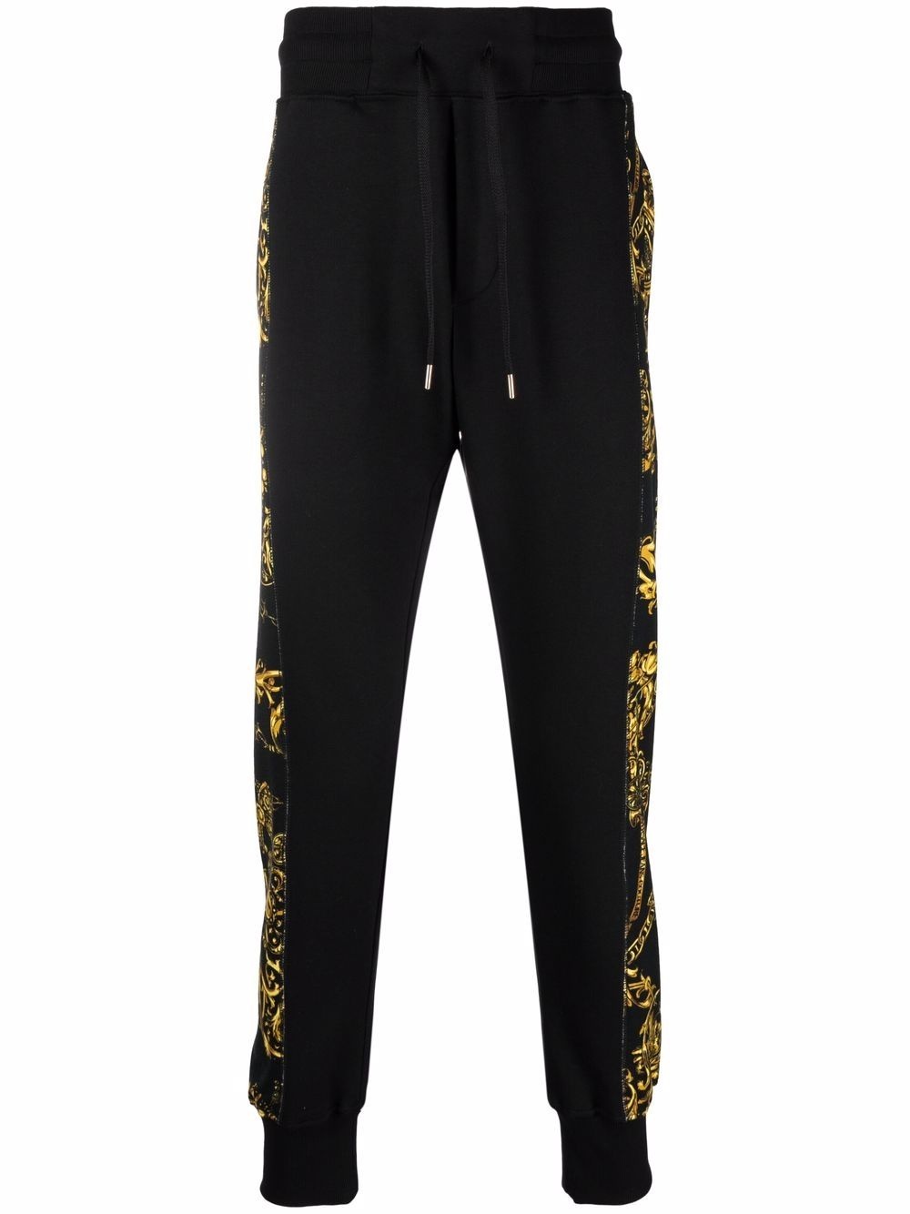 baroque-pattern print track pants - 1