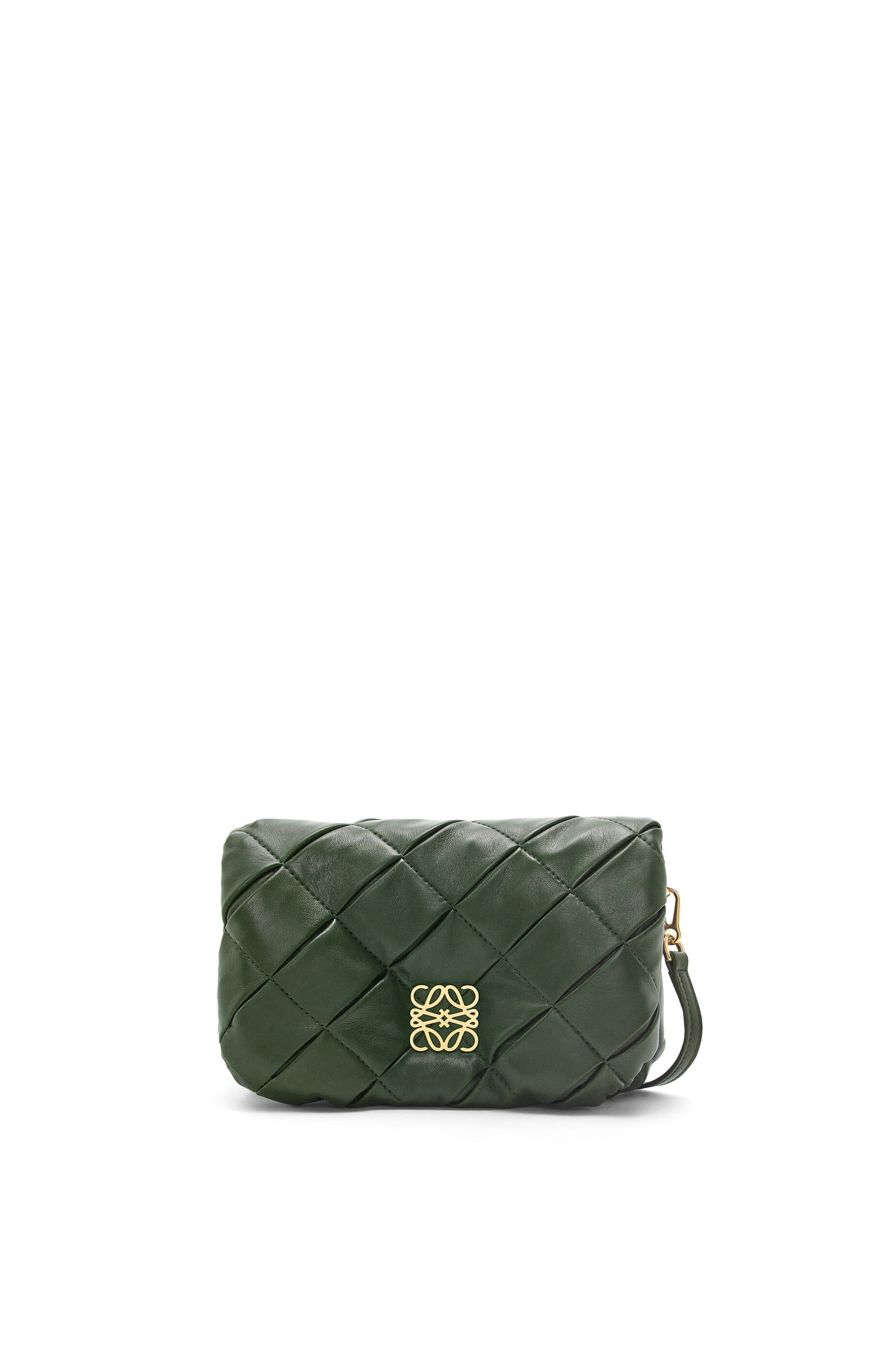 Mini Puffer Goya in pleated shiny nappa lambskin - 1