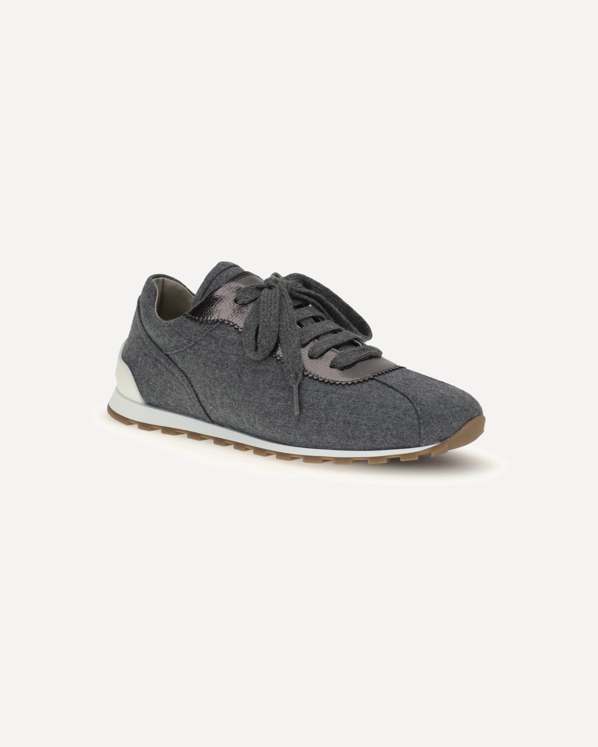 Virgin wool flannel Sneakers - 2